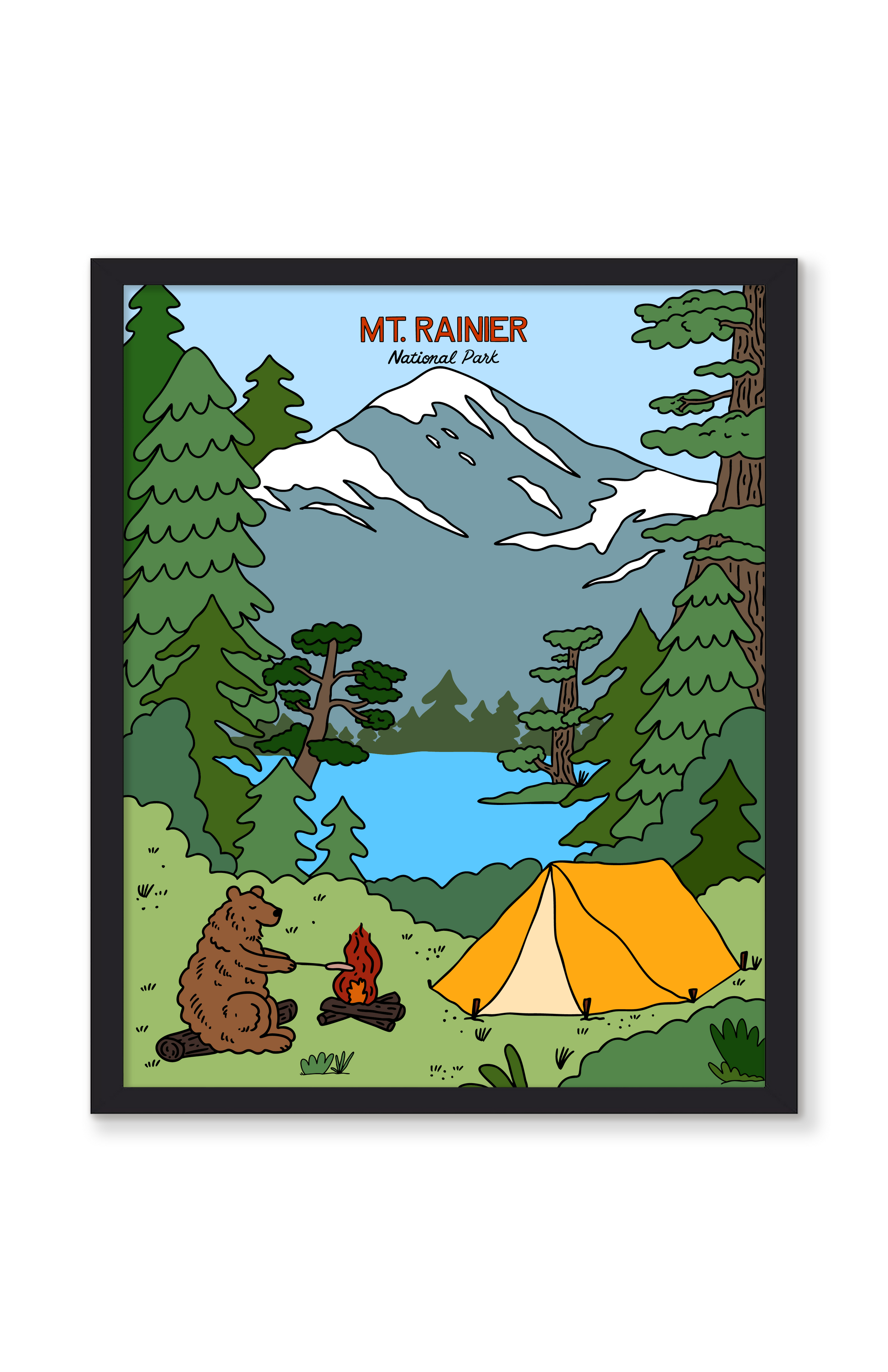 MT. RAINIER NATIONAL PARK PRINT