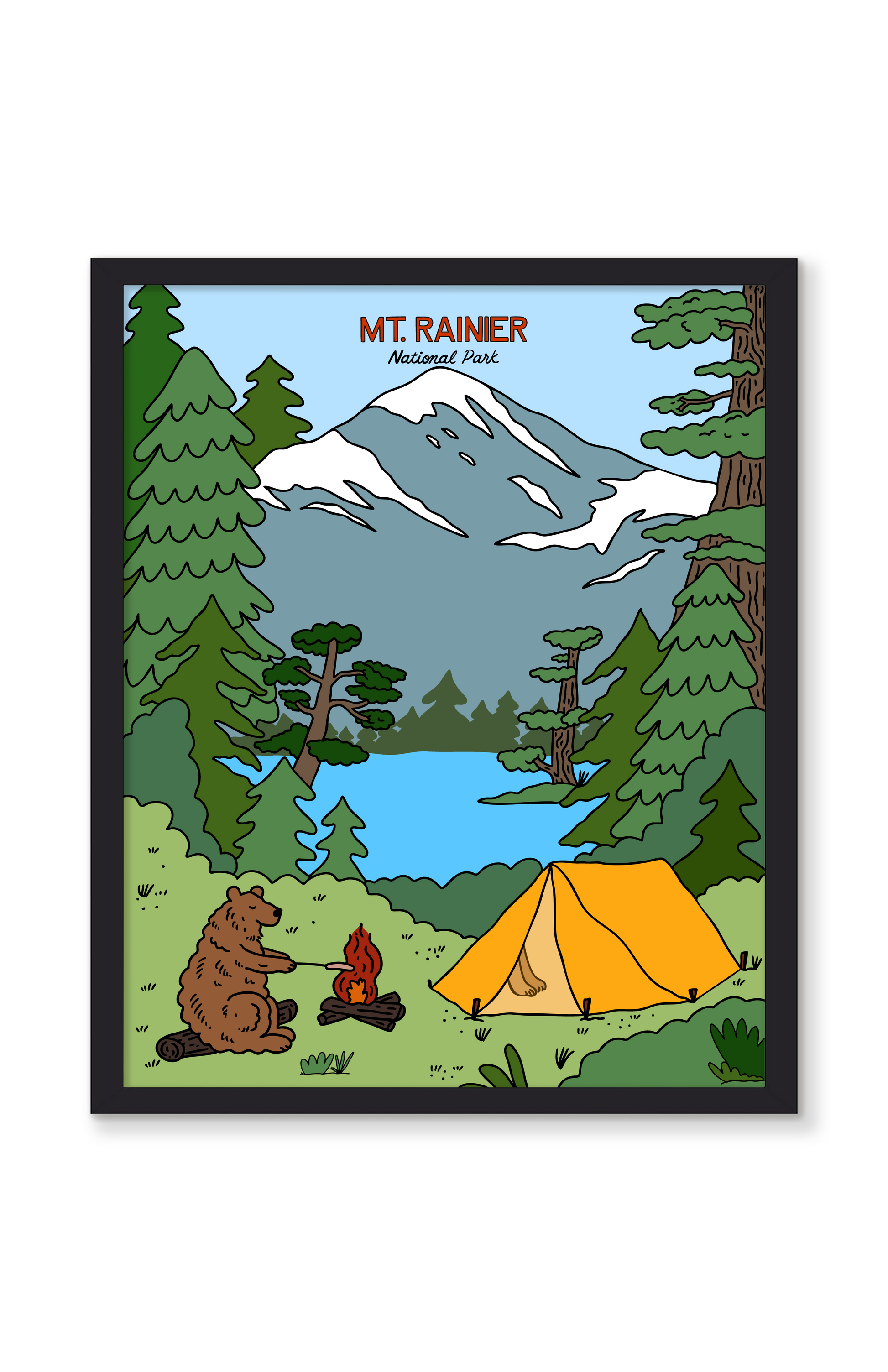 MT. RAINIER NATIONAL PARK PRINT