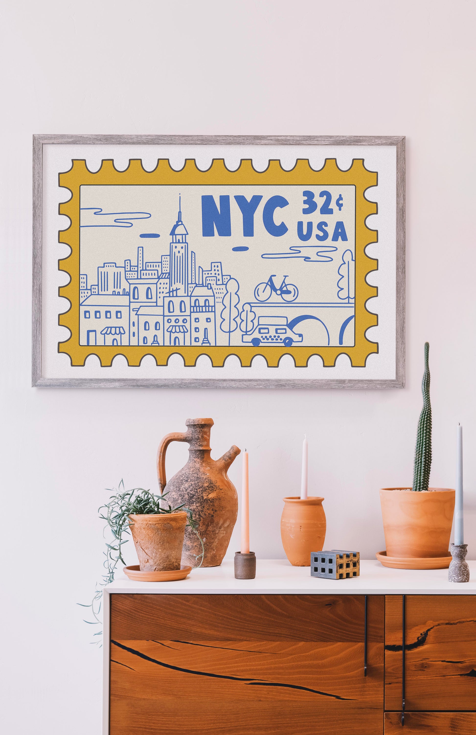 NYC STAMP PRINT