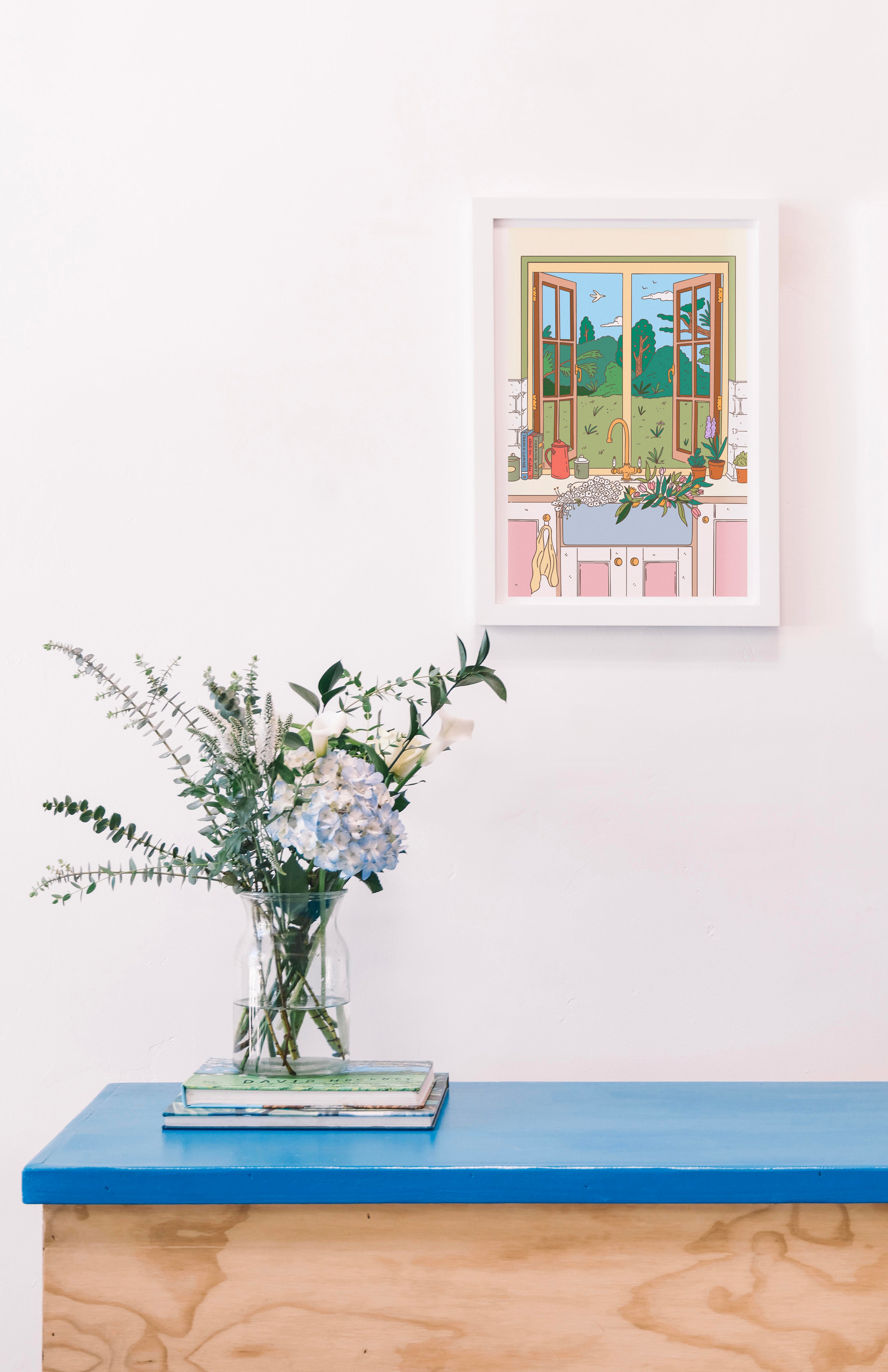 KITCHEN ON A SPRING AFTERNOON PRINT