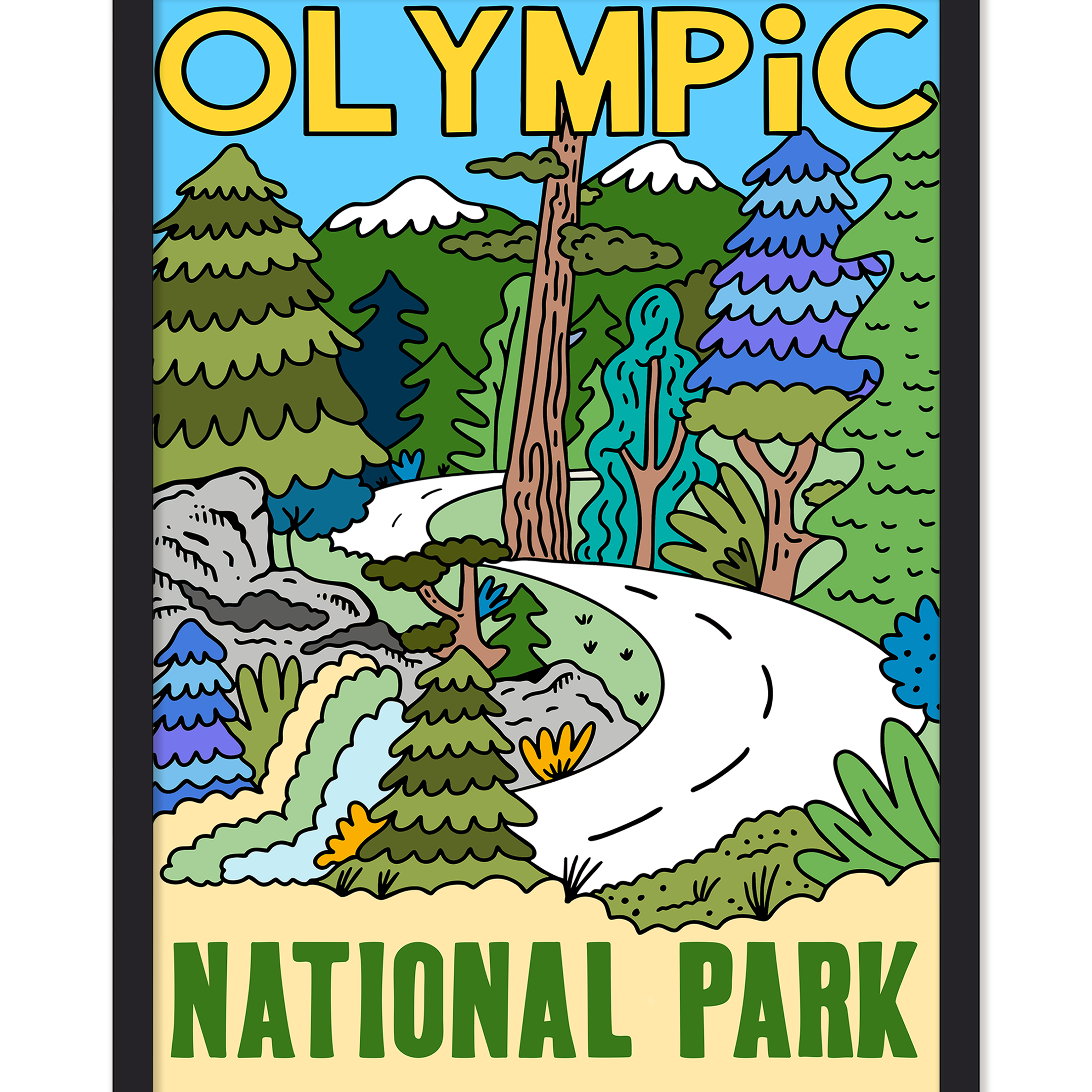 OLYMPIC NATIONAL PARK PRINT