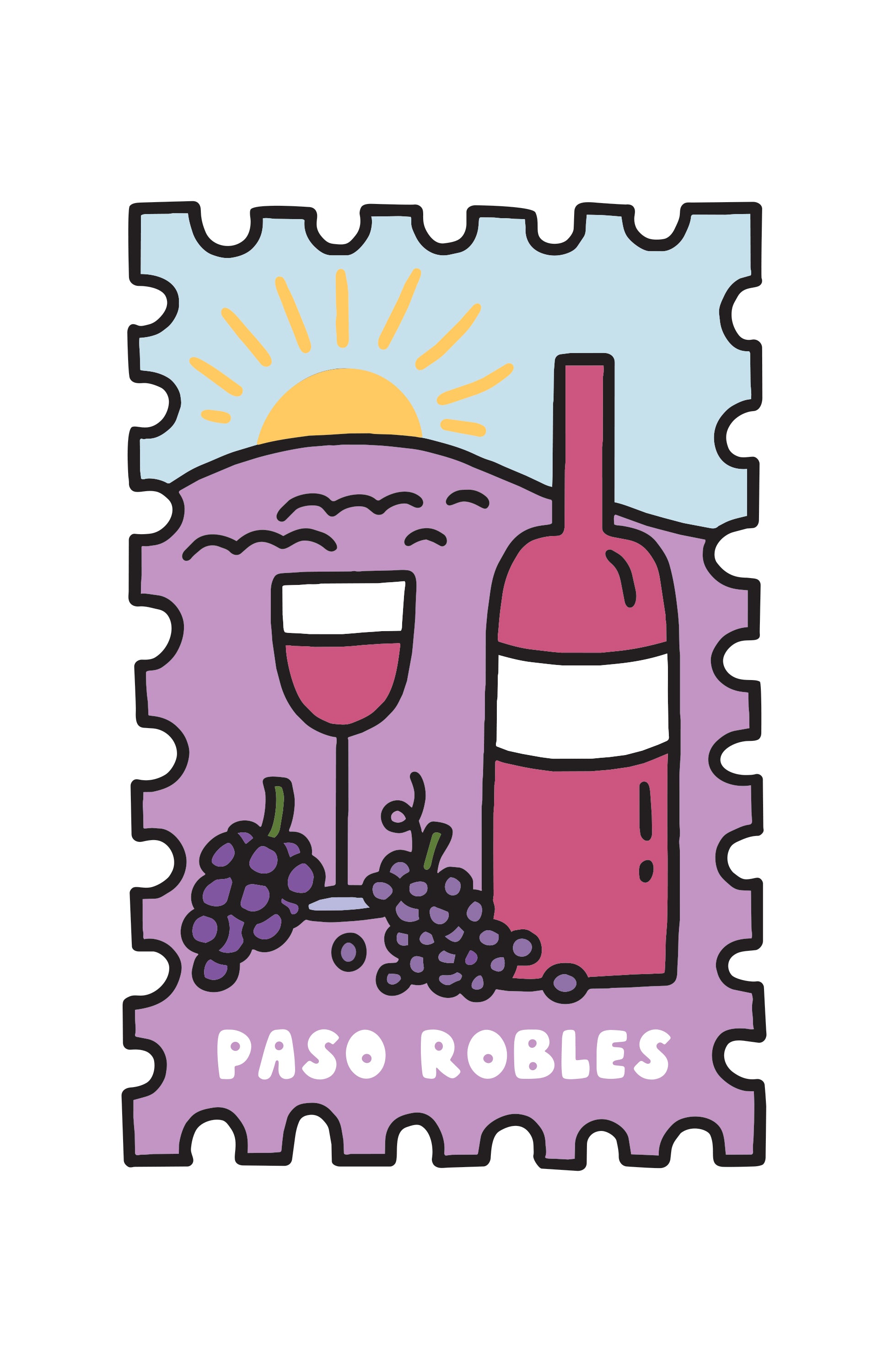 PASO ROBLES STAMP PRINT