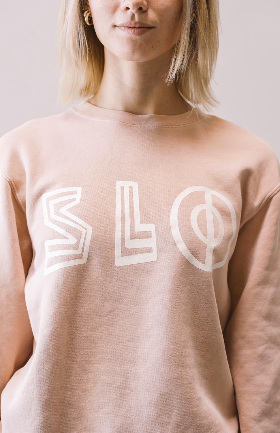 SLO SWEATSHIRT IN BLUSH