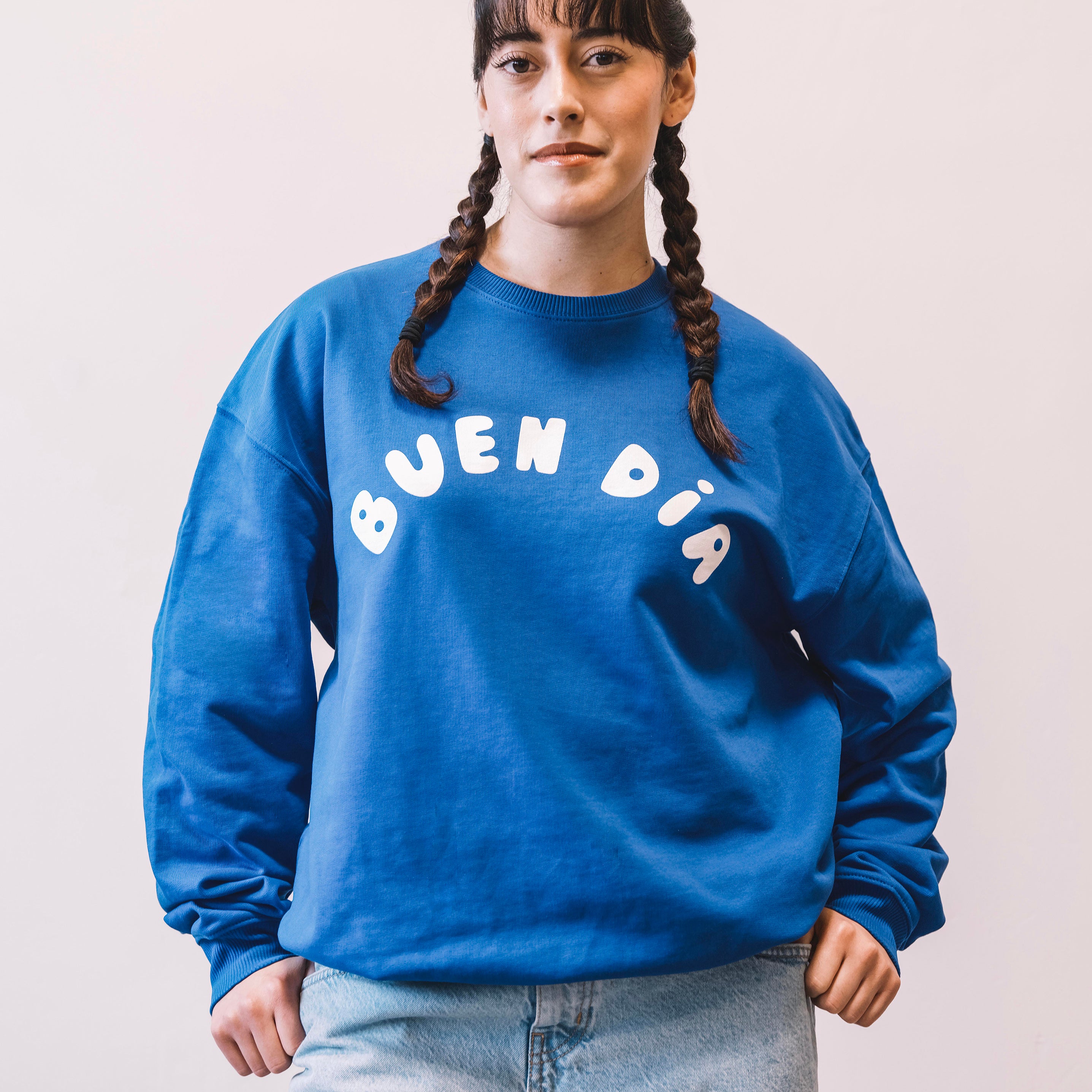 BUEN DIA PUFF SWEATSHIRT IN WORKER BLUE