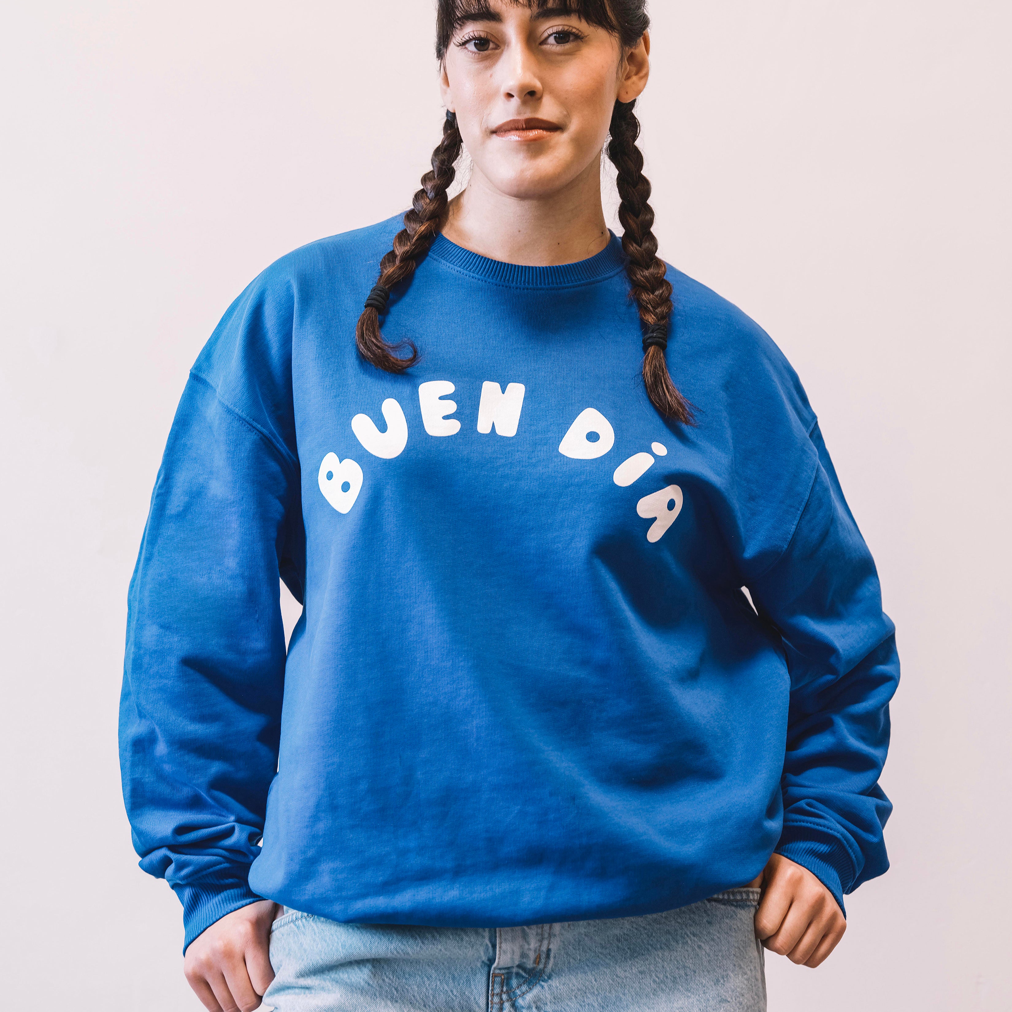 BUEN DIA PUFF SWEATSHIRT IN WORKER BLUE