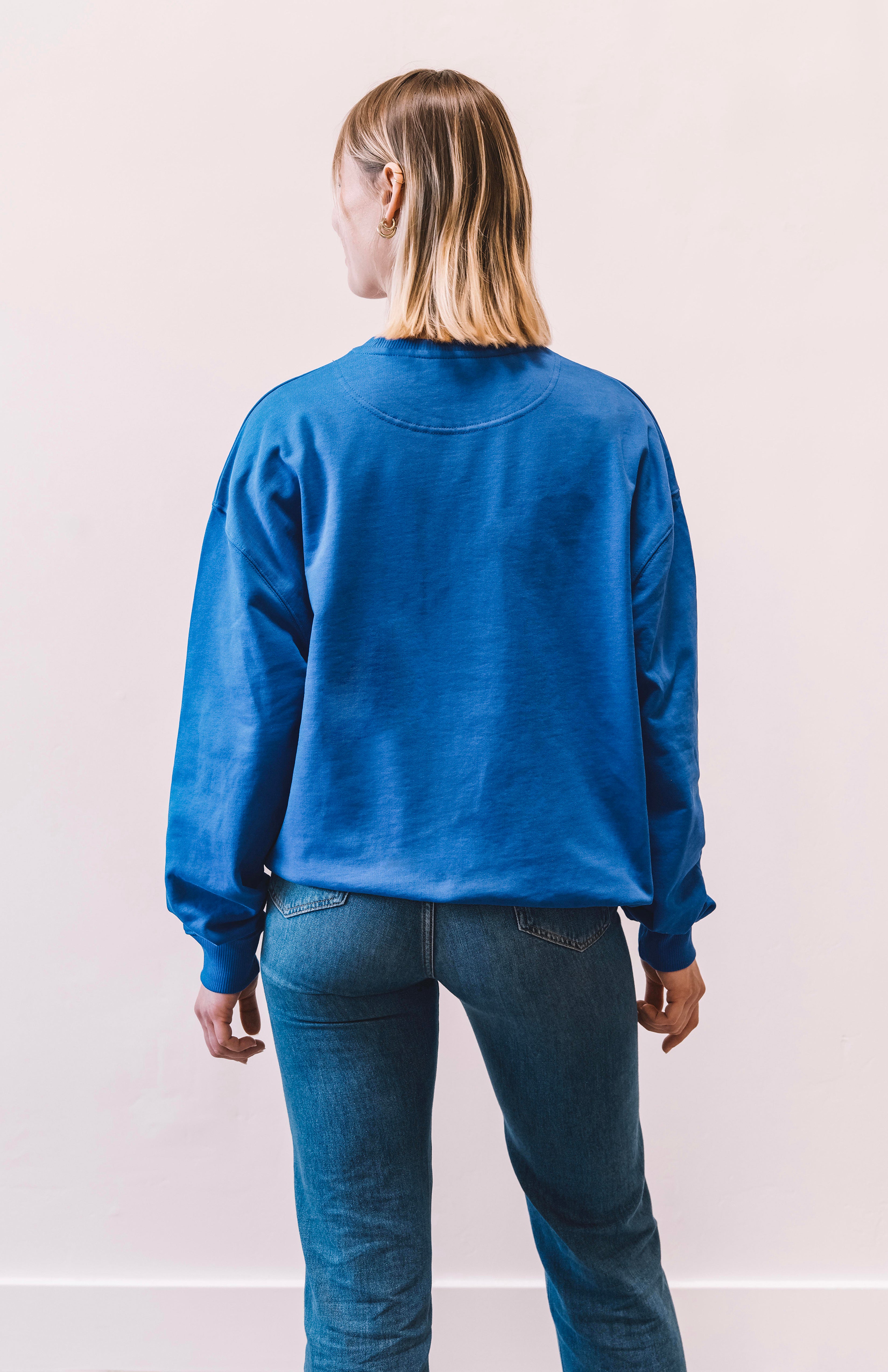 BUEN DIA PUFF SWEATSHIRT IN WORKER BLUE