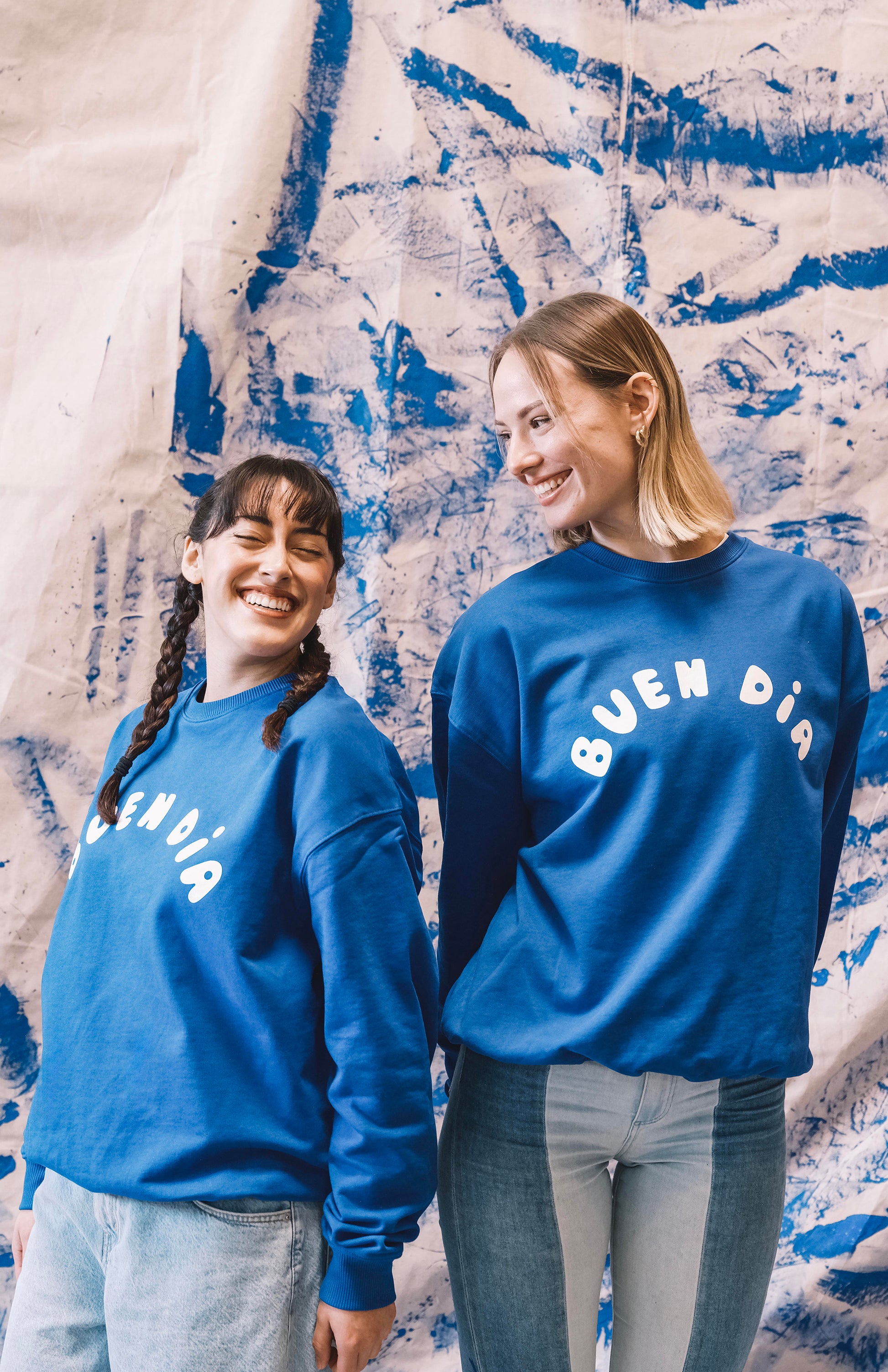 BUEN DIA PUFF SWEATSHIRT IN WORKER BLUE
