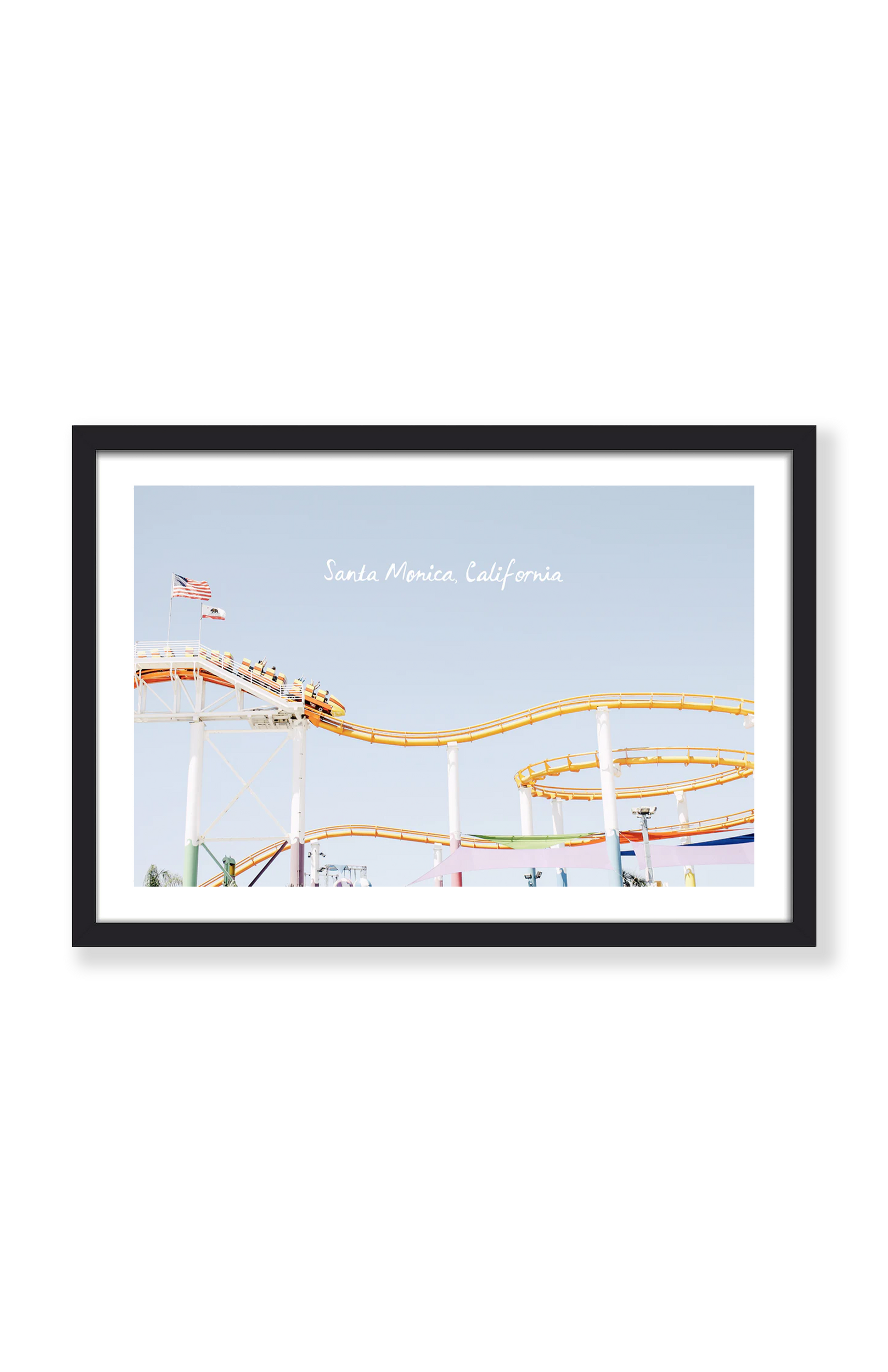 SANTA MONICA PIER ROLLER COASTER PRINT