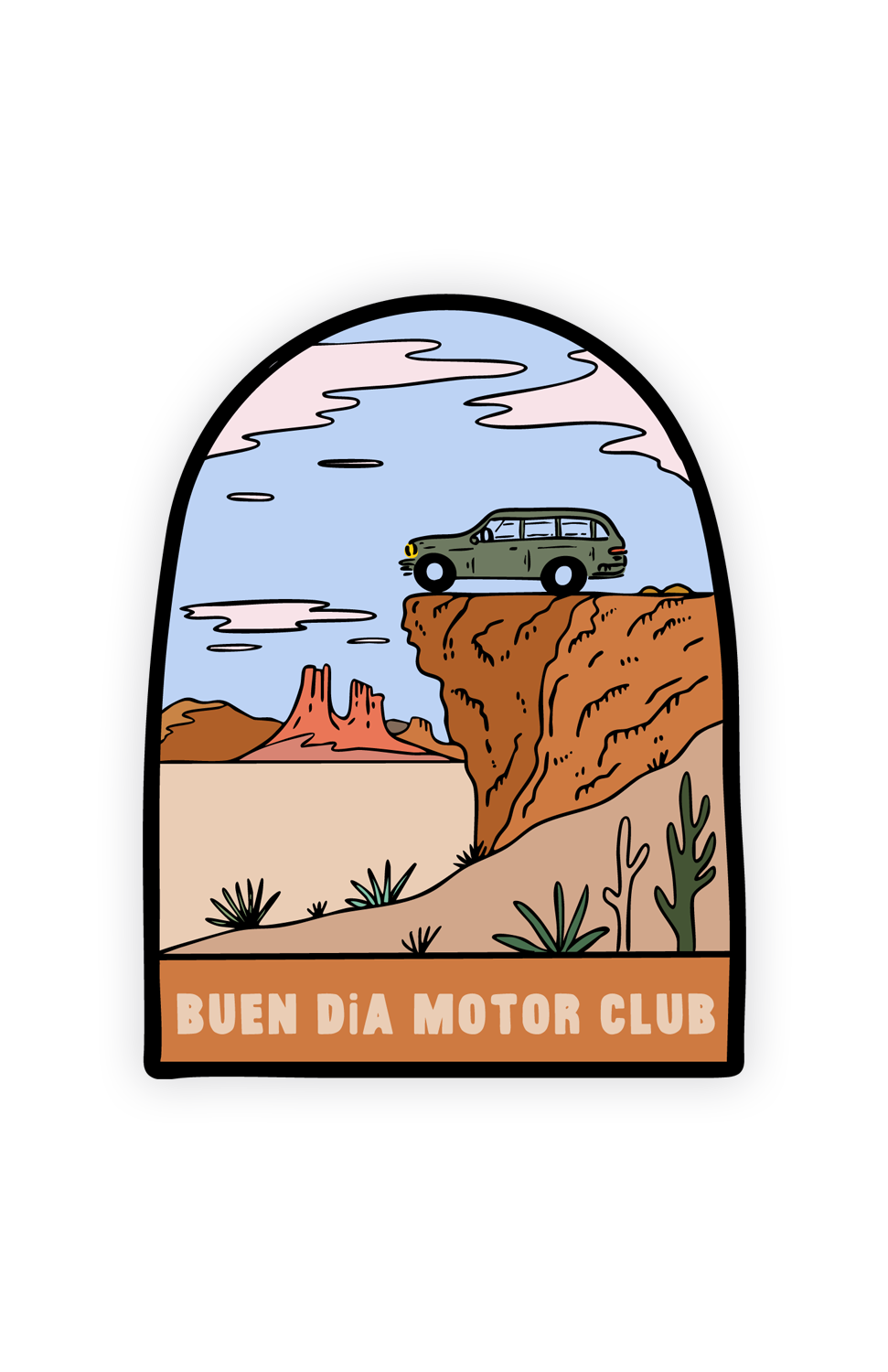 MOTOR CLUB DESERT STICKER