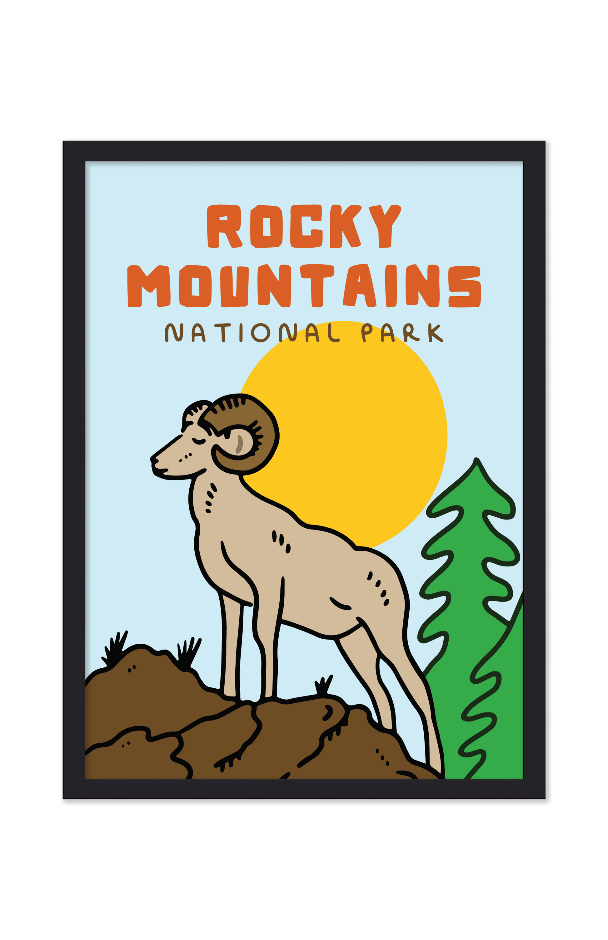 ROCKY MOUNTAINS NATIONAL PARK PRINT