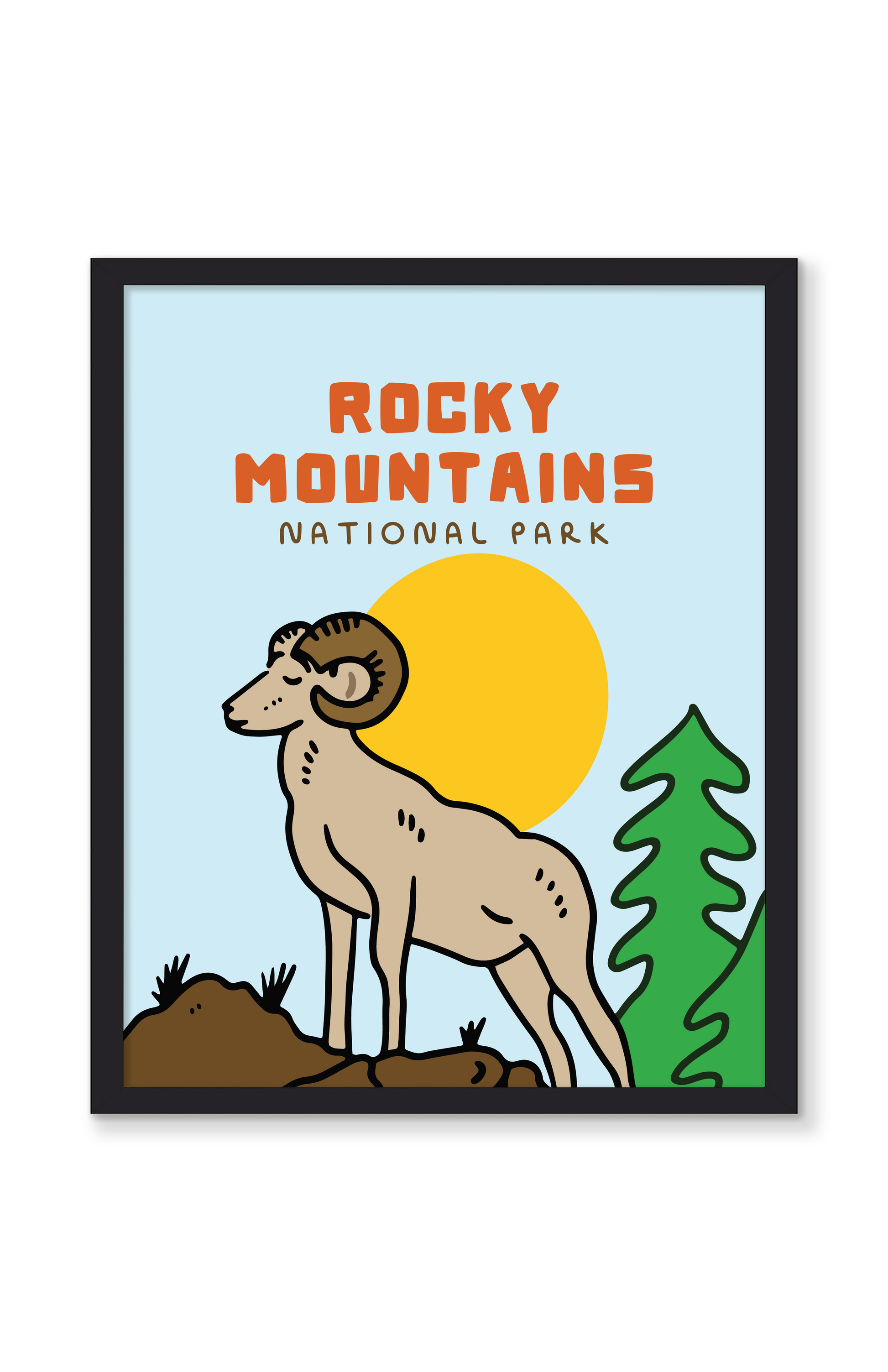 ROCKY MOUNTAINS NATIONAL PARK PRINT