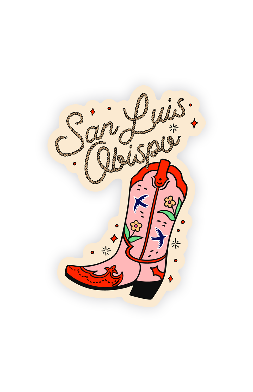 SLO COWGIRL BOOT STICKER