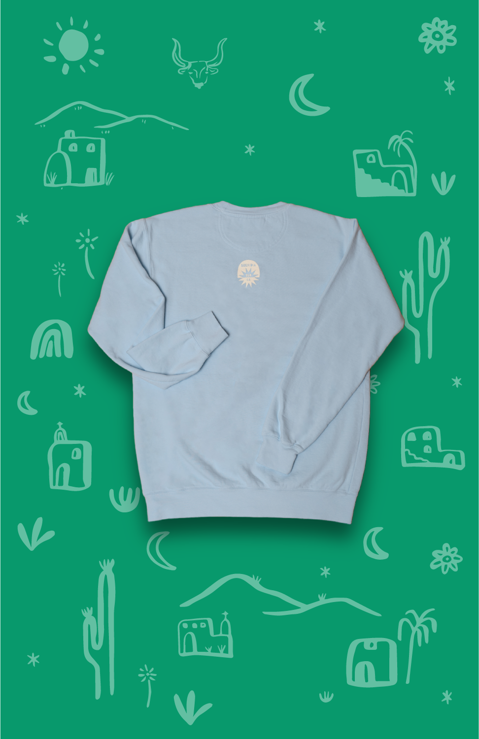 SLO SWEATSHIRT IN BABY BLUE