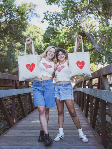 SLO HEART TOTE