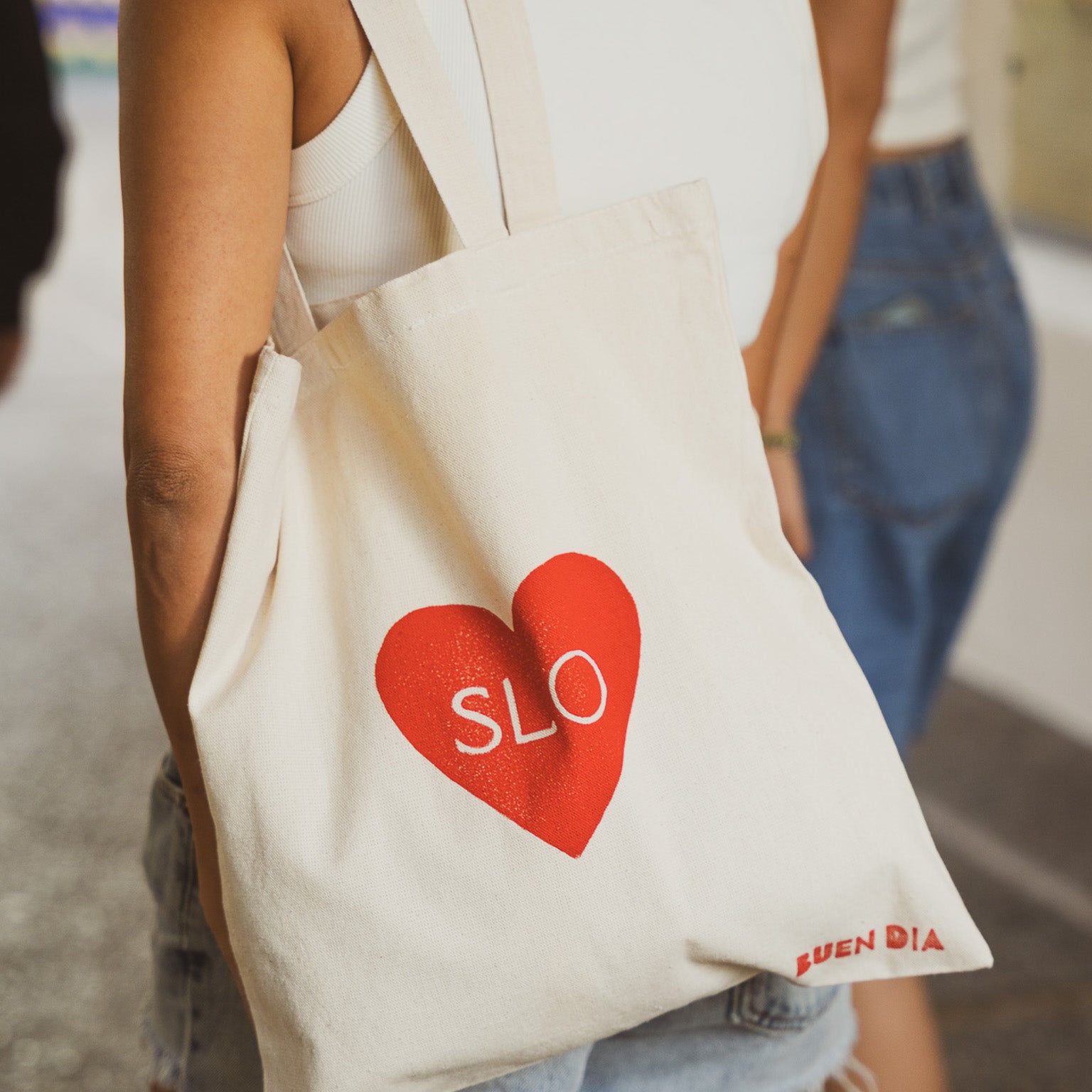 SLO HEART TOTE BAG