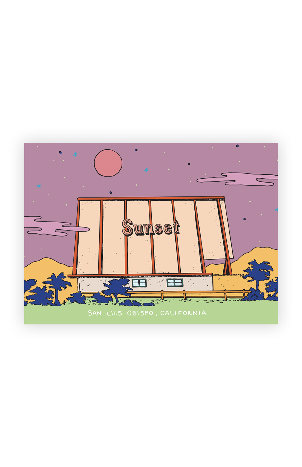 SUNSET DRIVE-IN STICKER