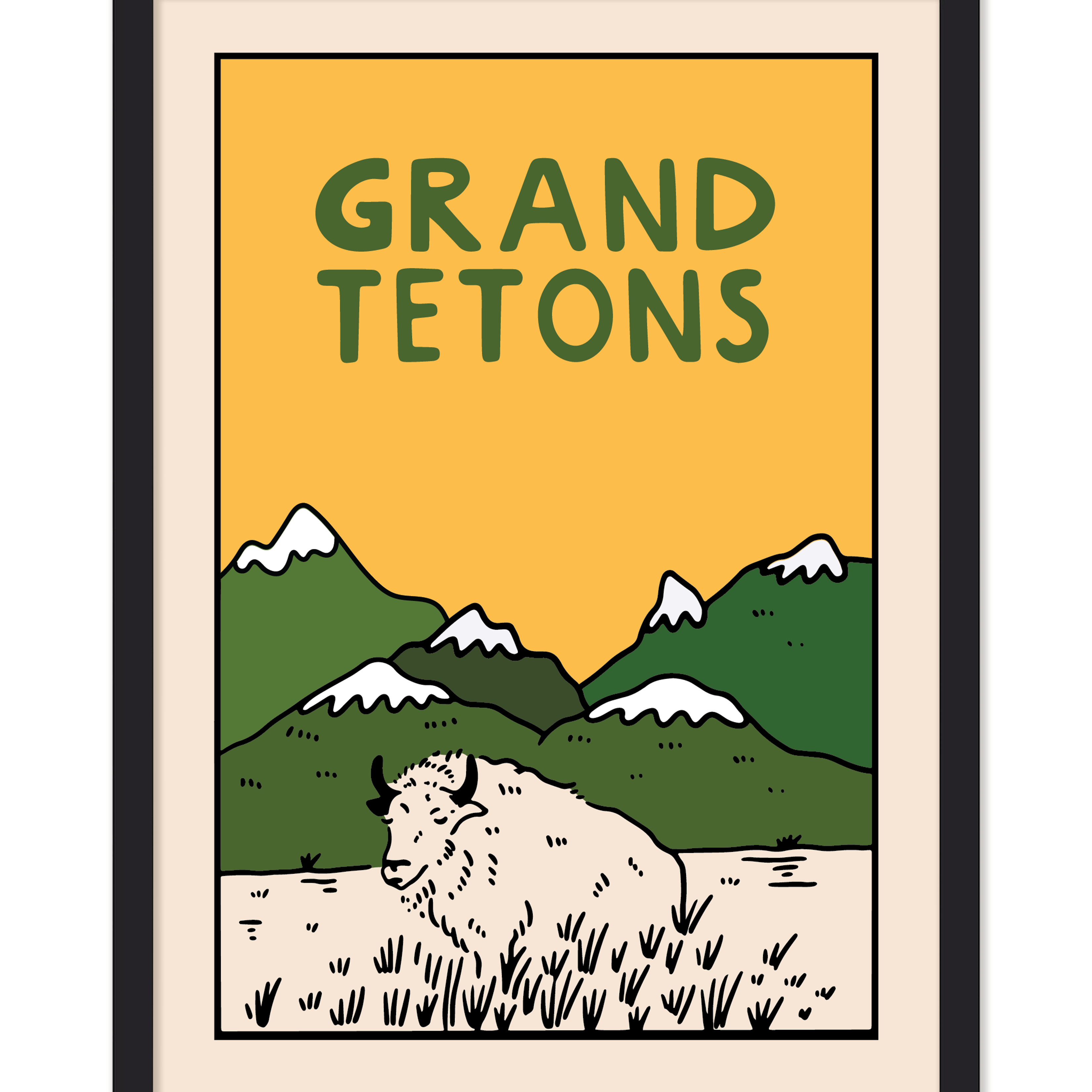GRAND TETONS SHEEP NATIONAL PARK PRINT