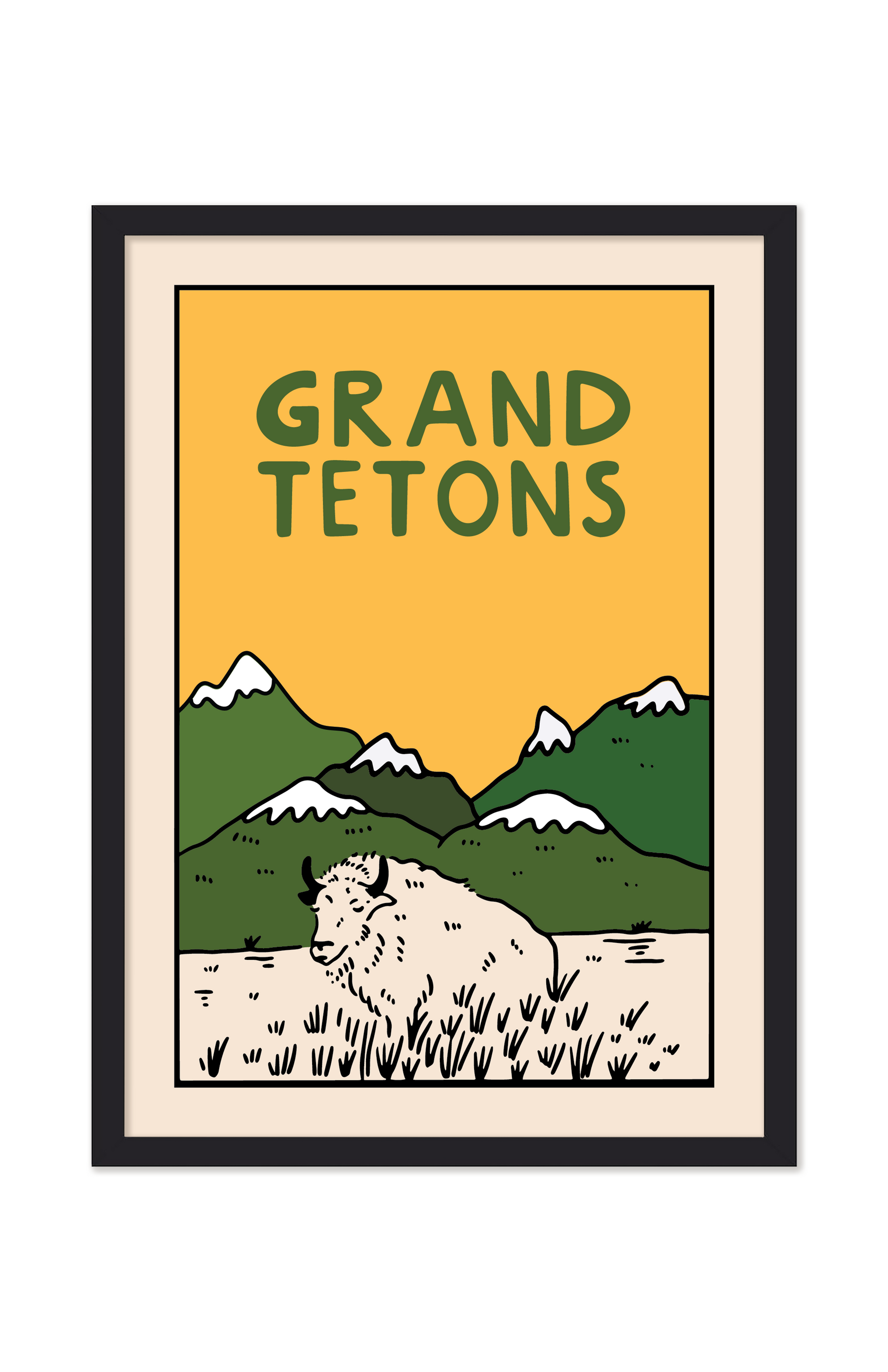 GRAND TETONS SHEEP NATIONAL PARK PRINT