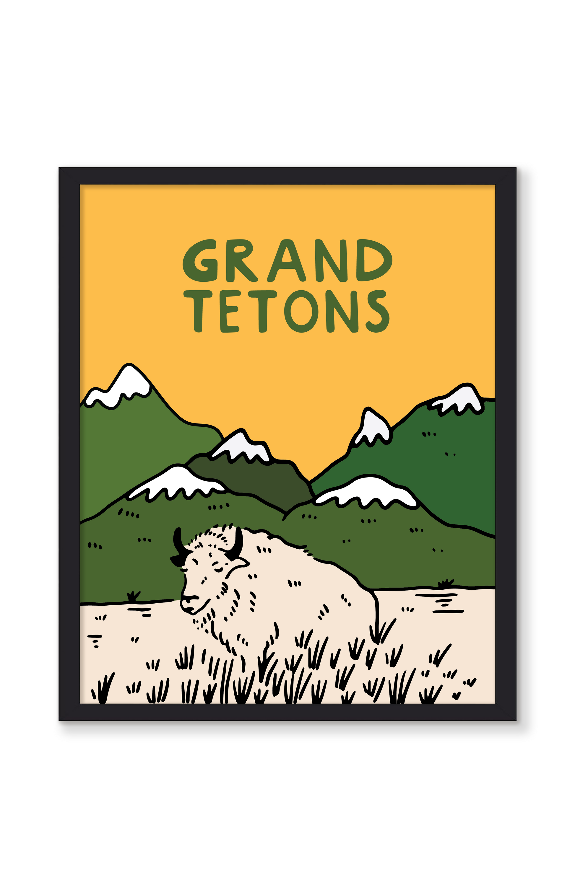 GRAND TETONS SHEEP NATIONAL PARK PRINT