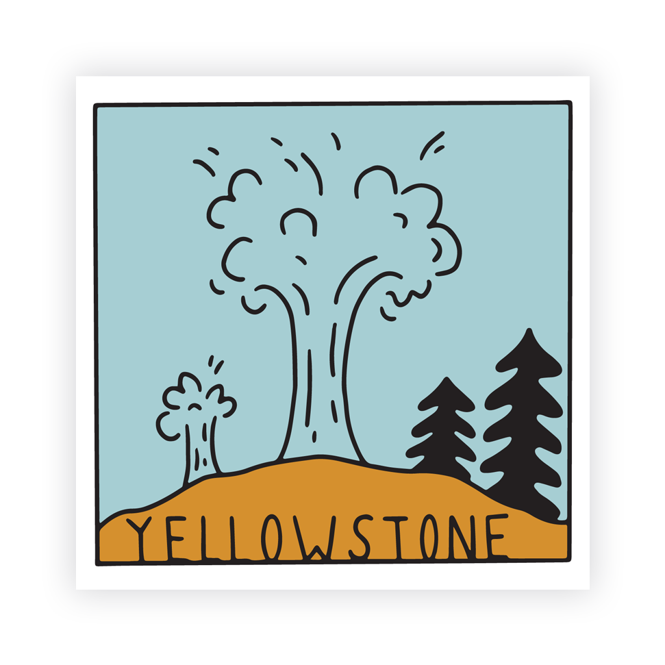 YELLOWSTONE STICKER