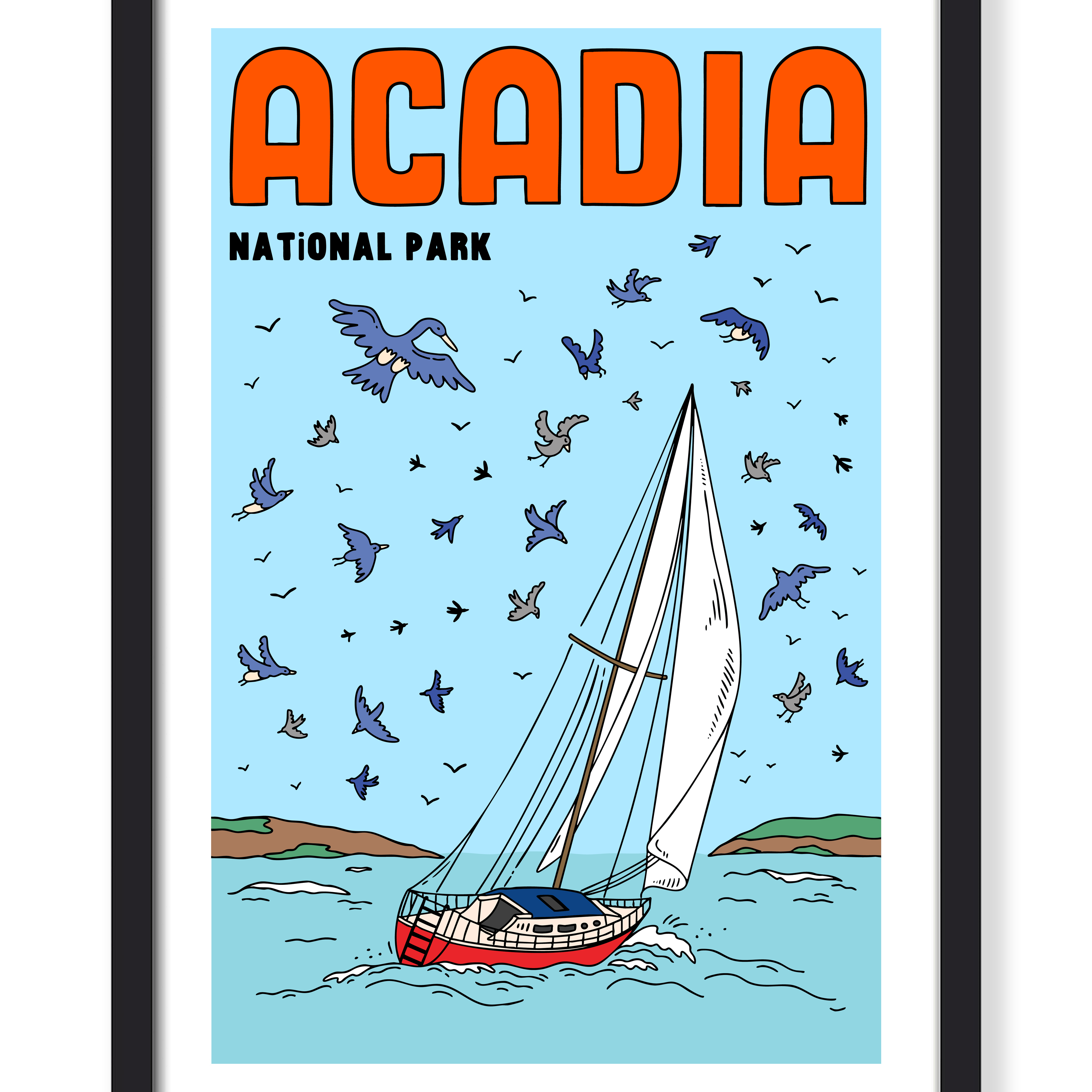 ACADIA NATIONAL PARK PRINT