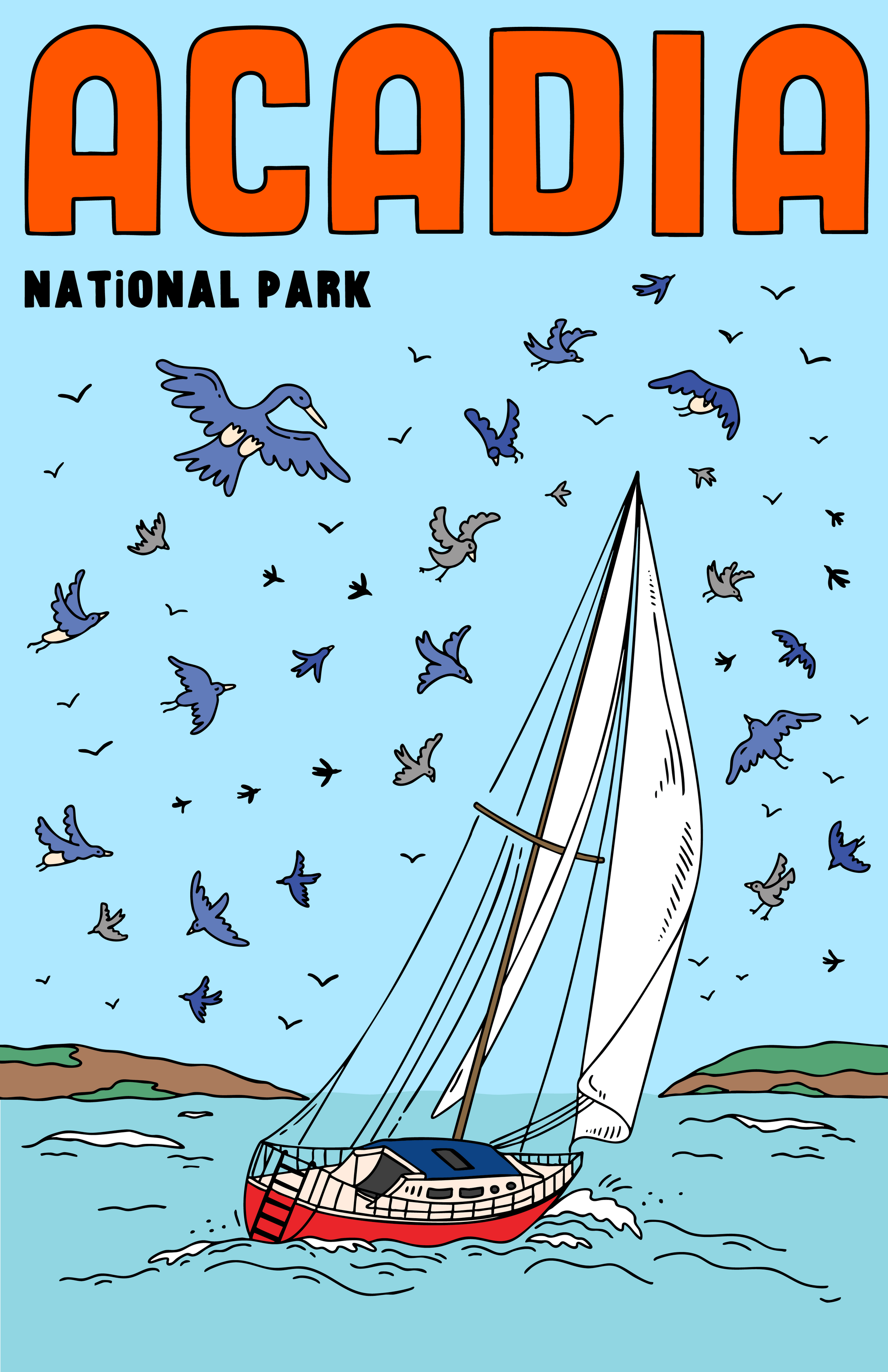 ACADIA NATIONAL PARK PRINT