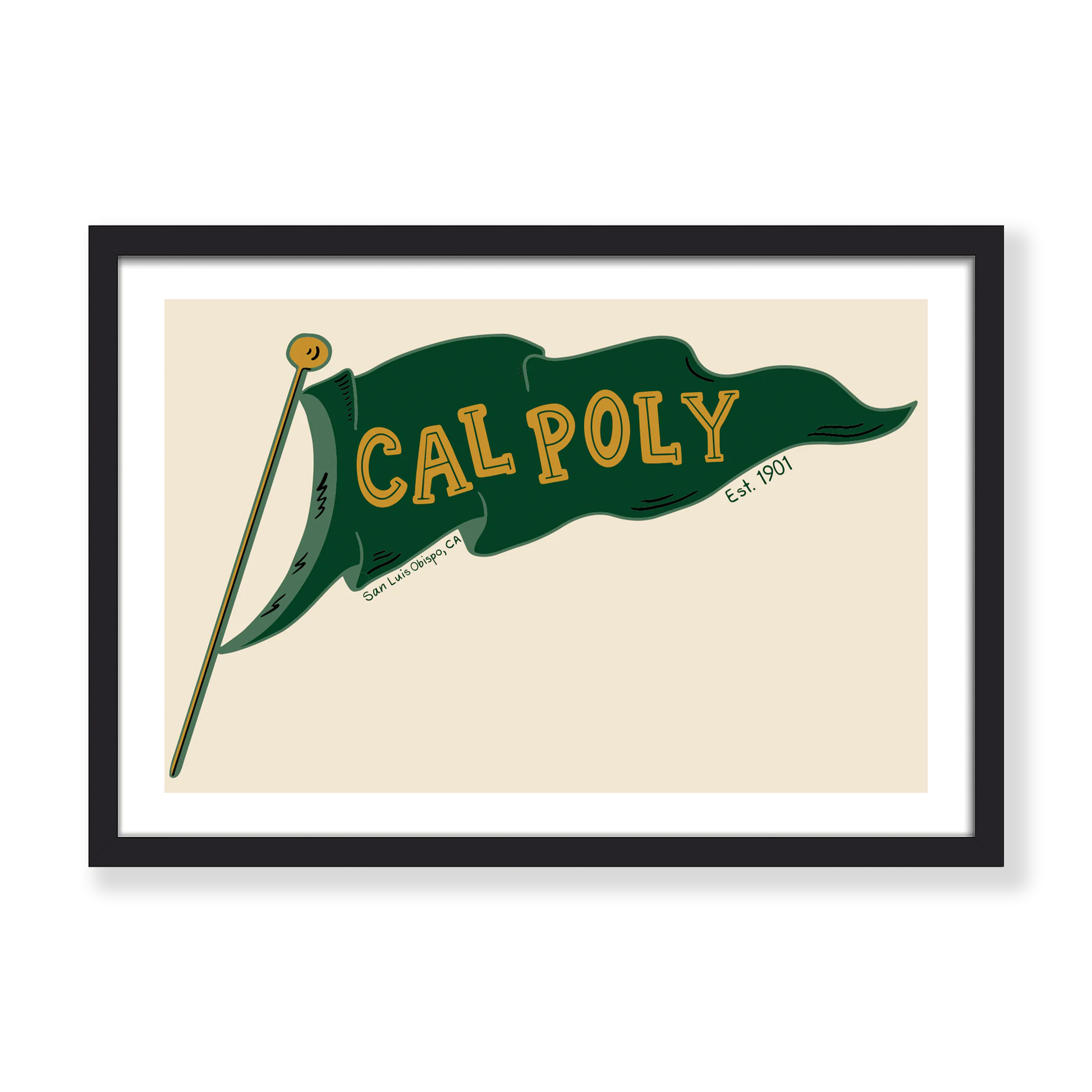 CAL POLY FLAG PRINT