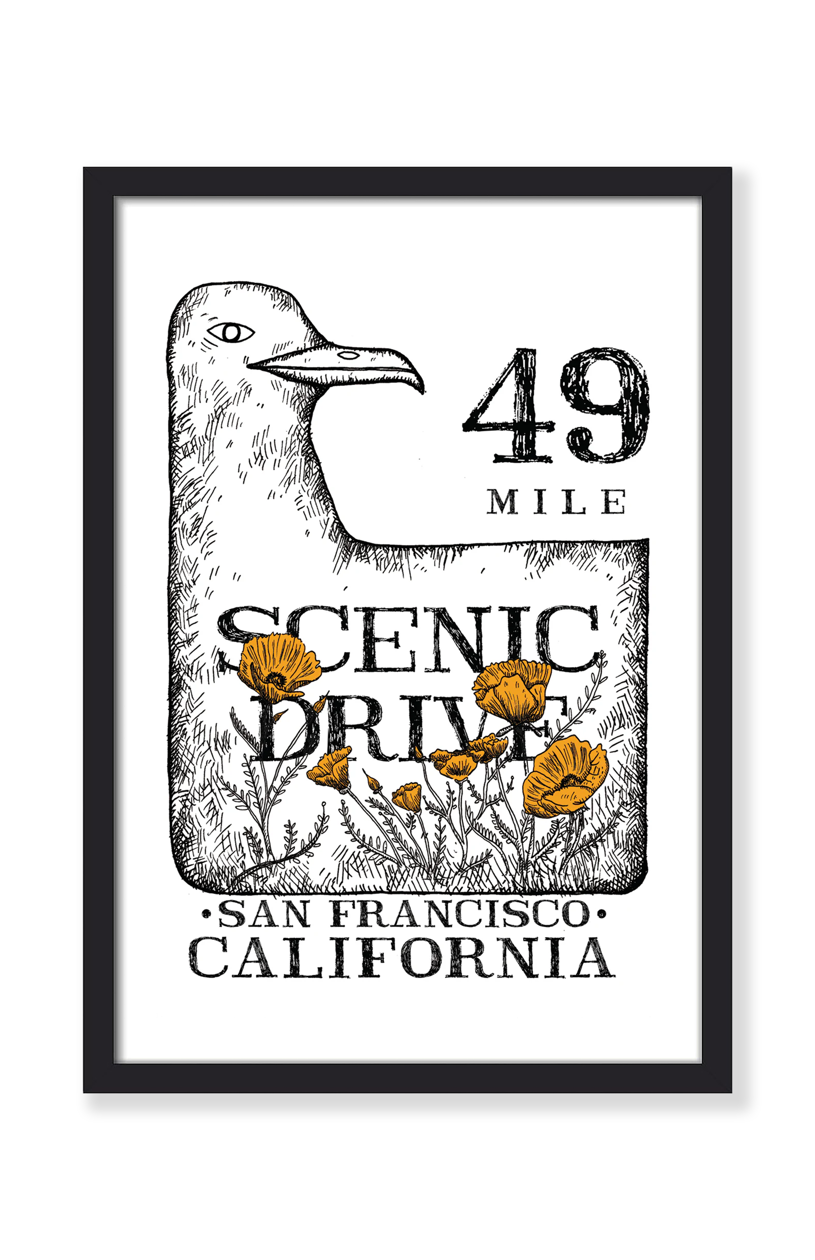 49 MILE DRIVE PRINT