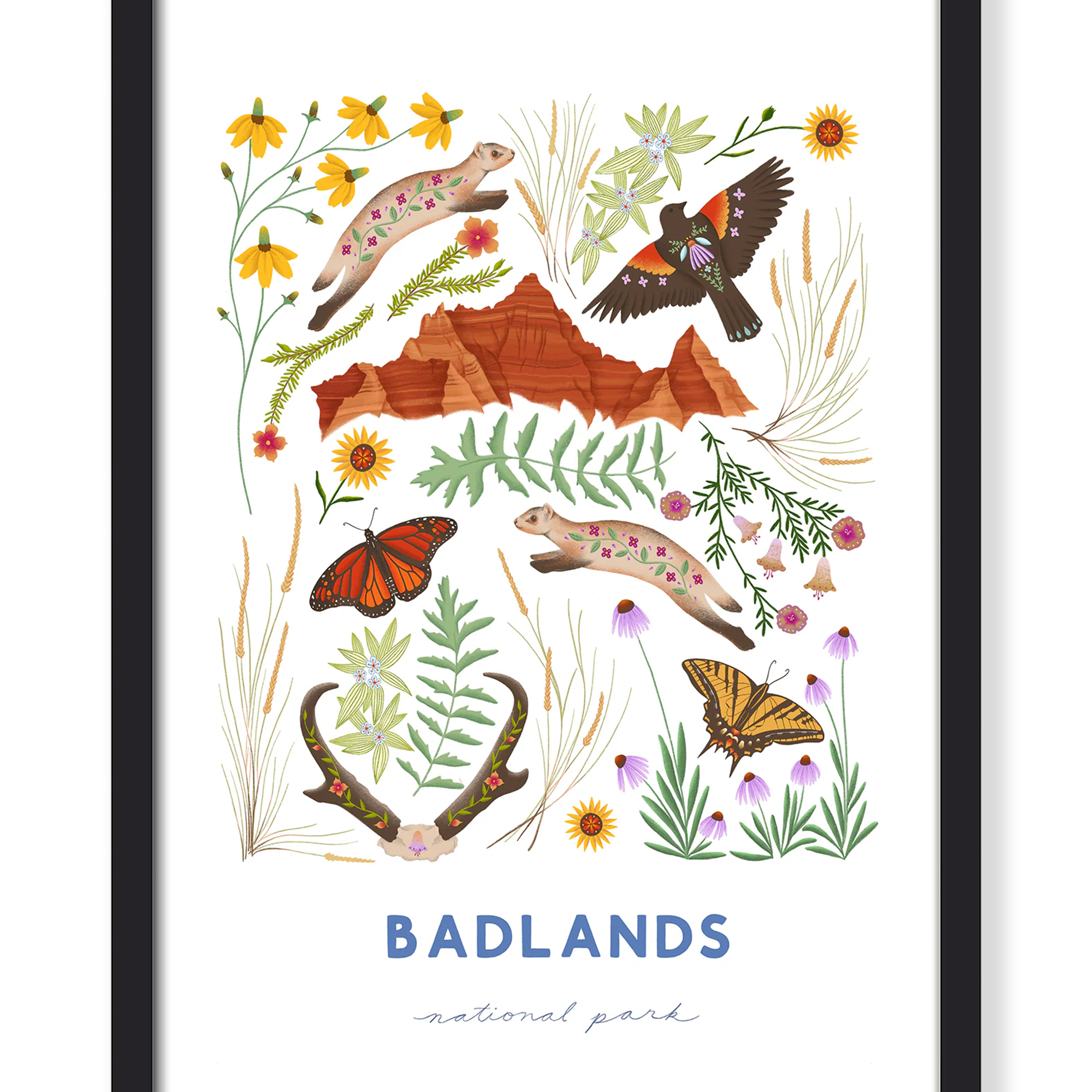 BADLANDS NATIONAL PARK PRINT