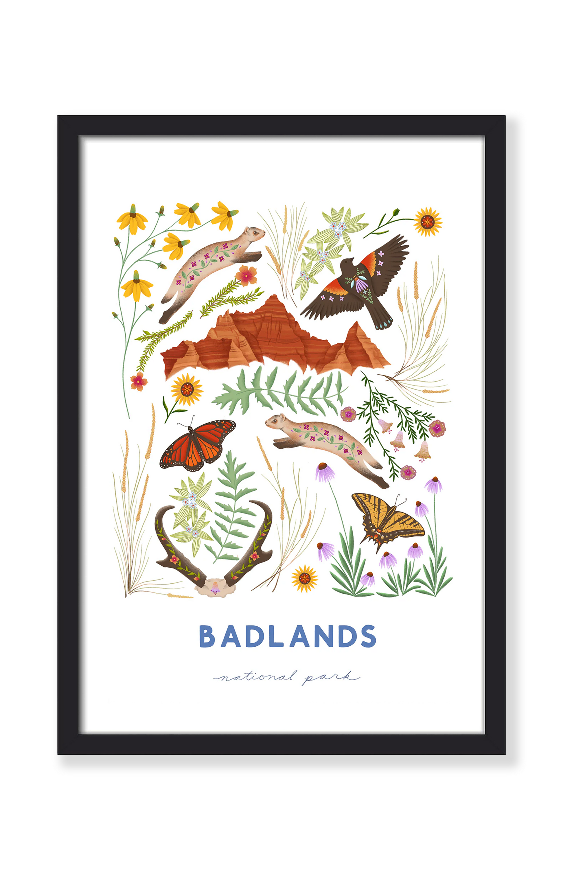 BADLANDS NATIONAL PARK PRINT