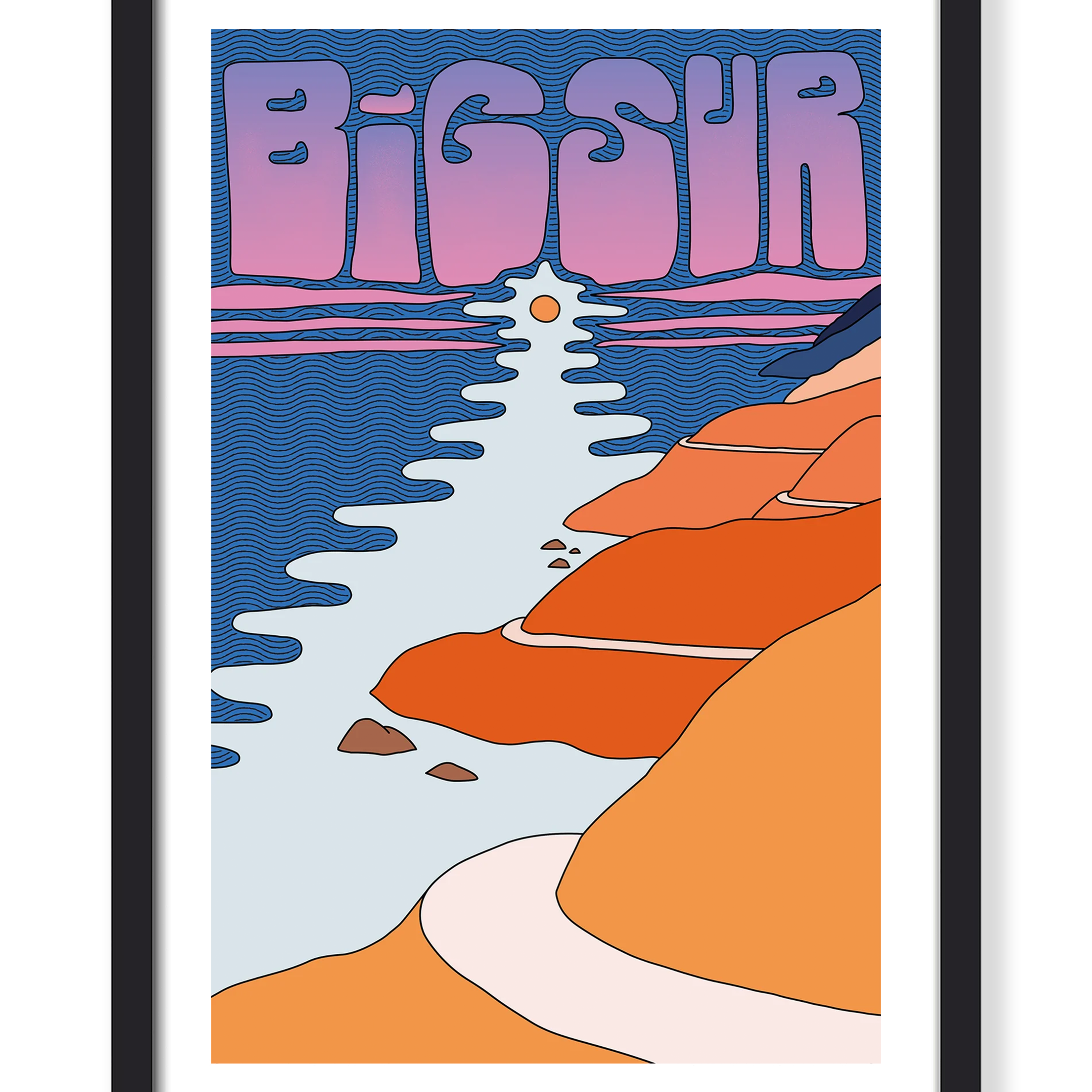SUNSET IN BIG SUR PRINT