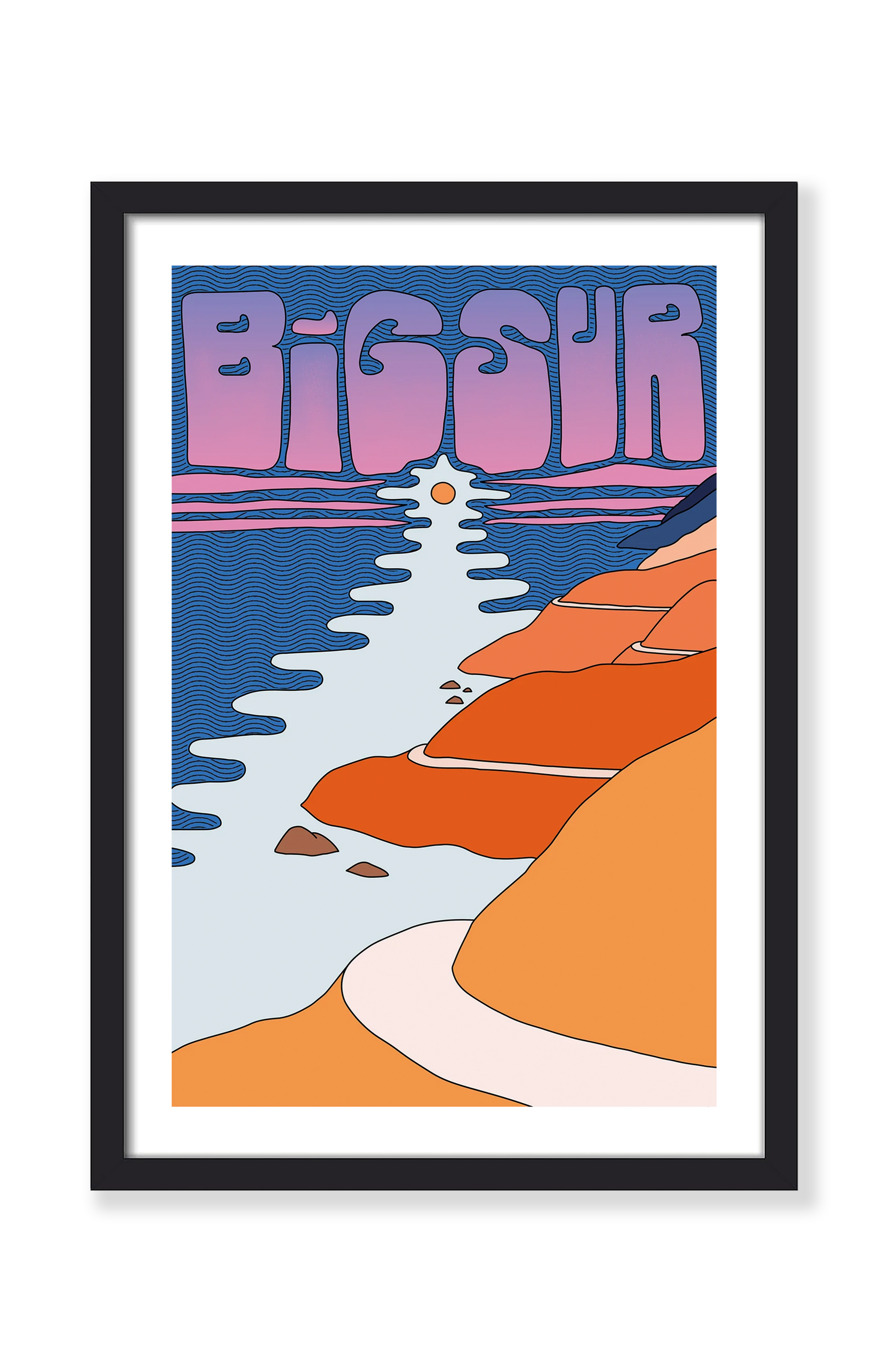 SUNSET IN BIG SUR PRINT