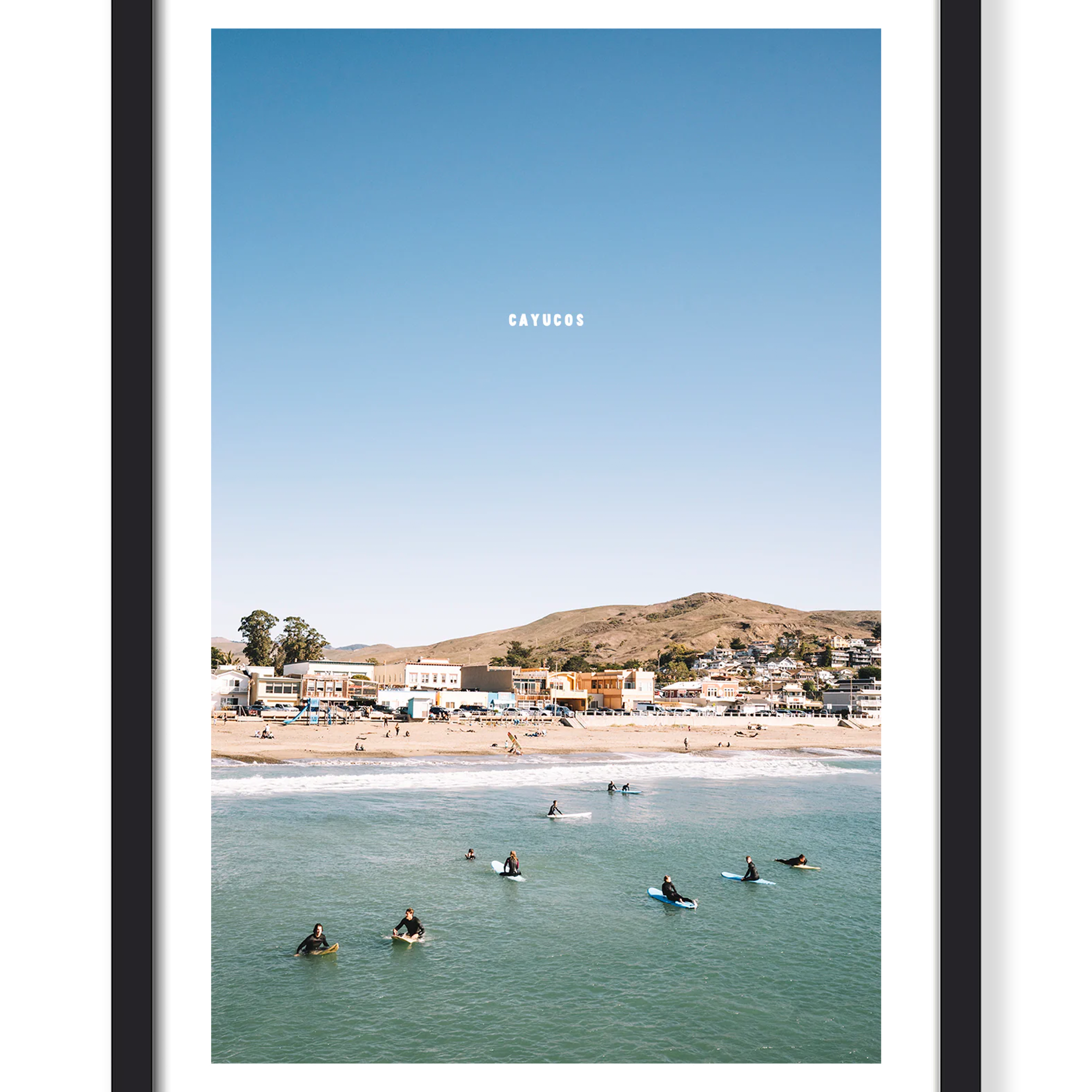 SURF DAY IN CAYUCOS PRINT