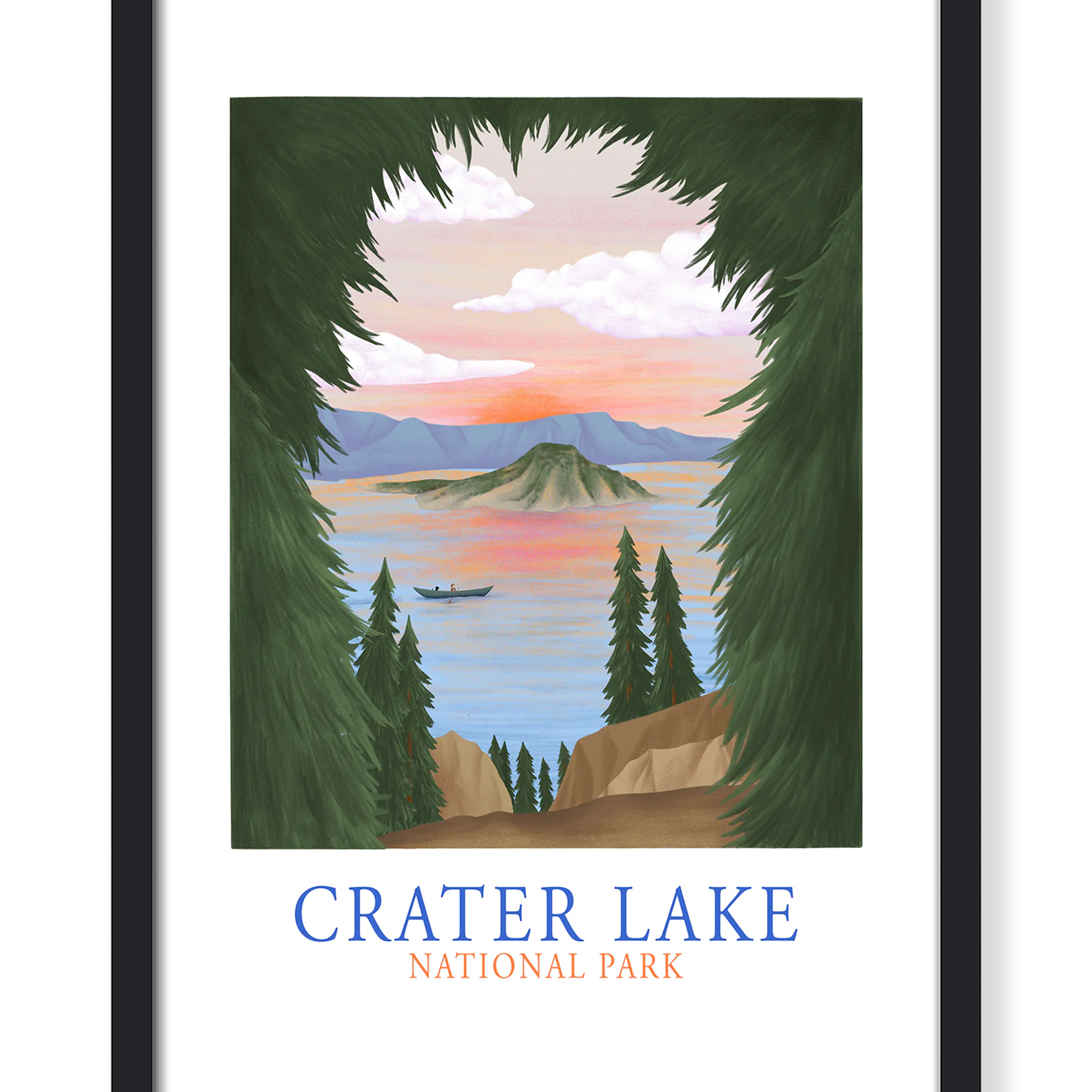 CRATER LAKE PRINT