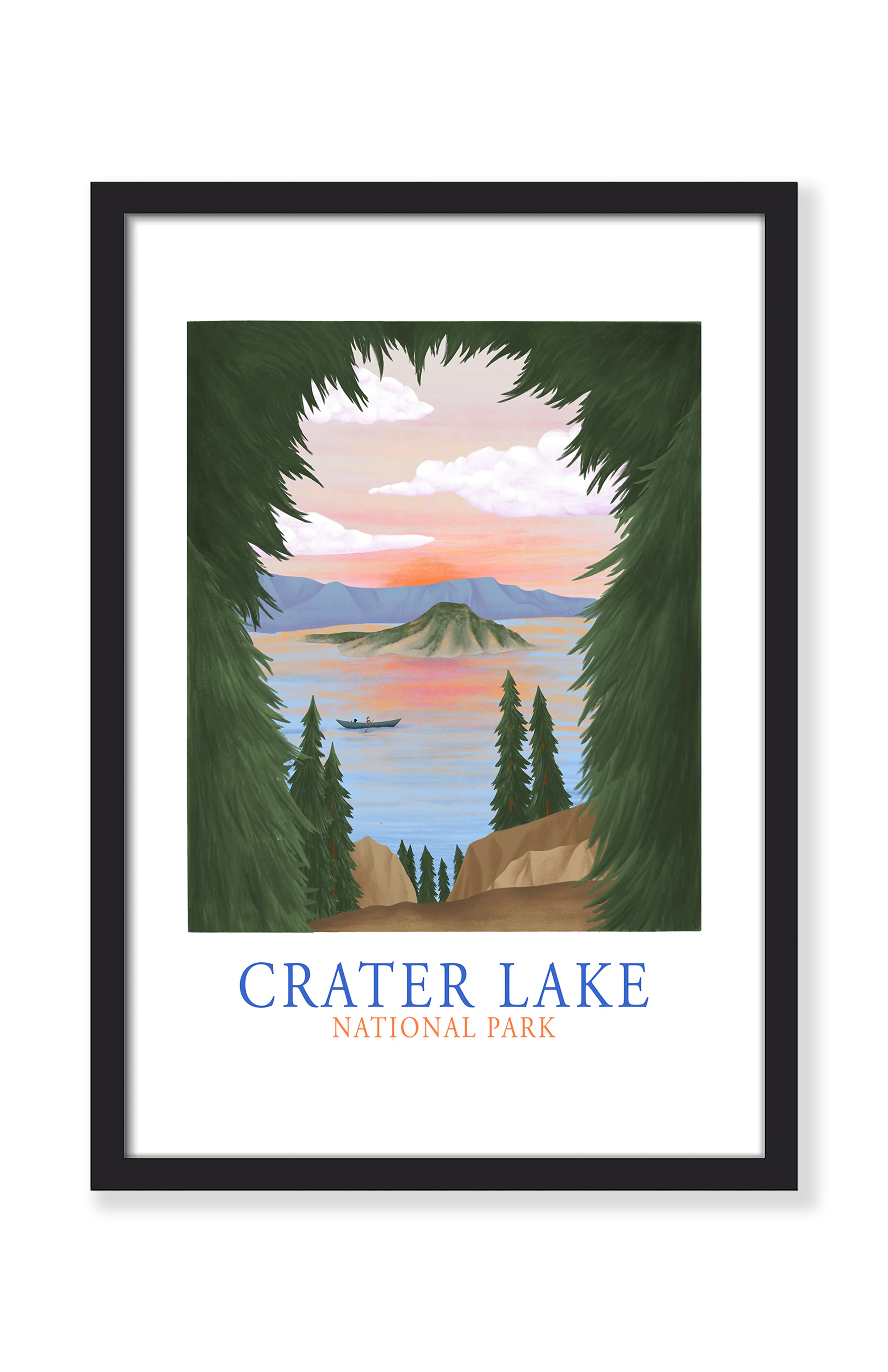 CRATER LAKE PRINT