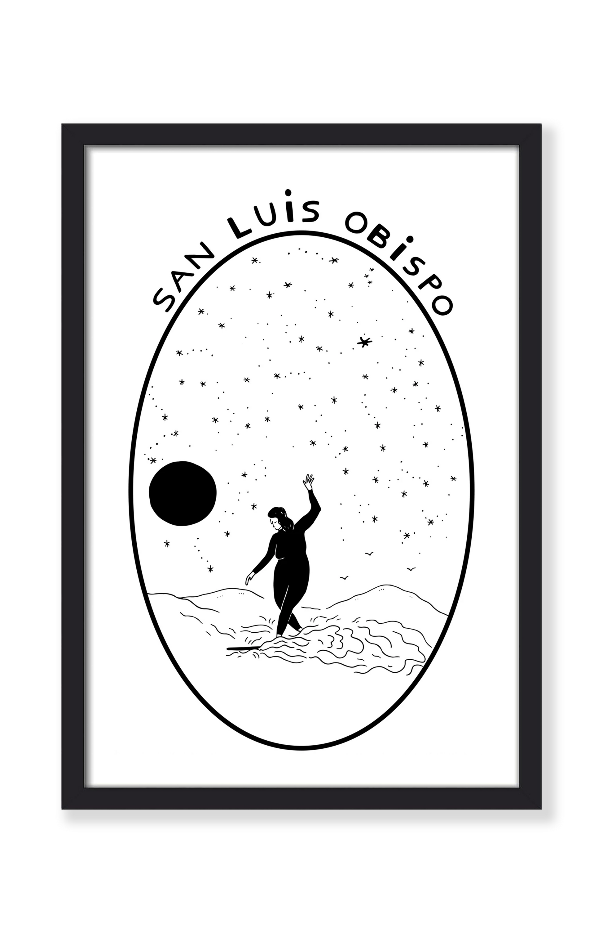 SLO SURFER GIRL CROSS STEP PRINT