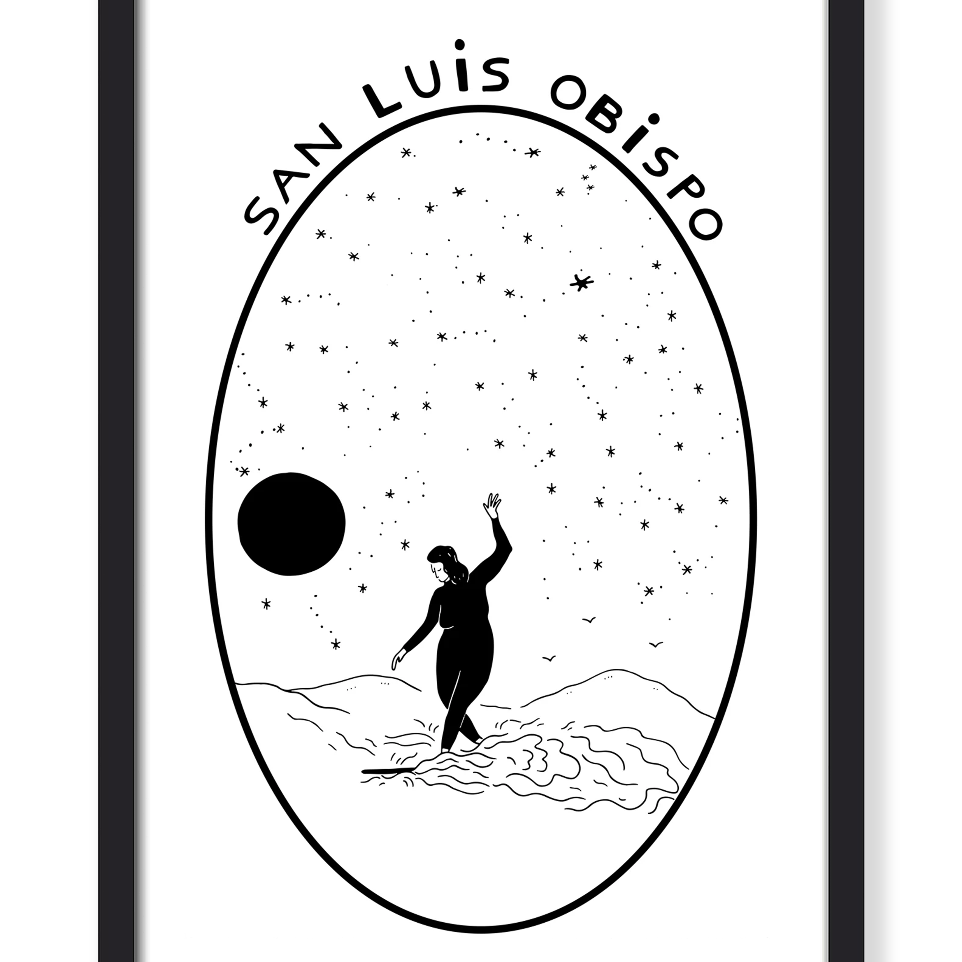 SLO SURFER GIRL CROSS STEP PRINT