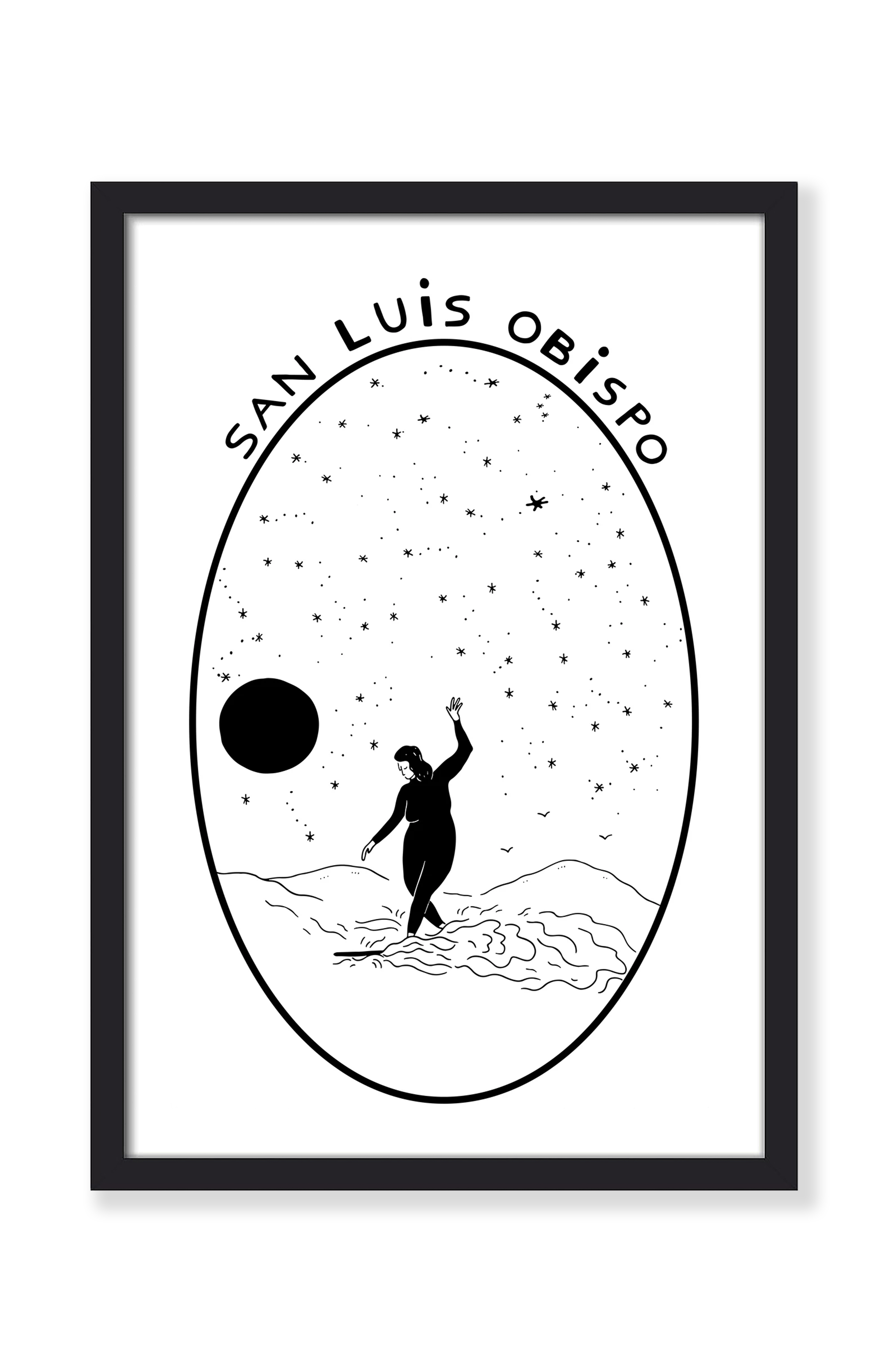 SLO SURFER GIRL CROSS STEP PRINT