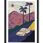 DRIVING AT SUNSET PRINT