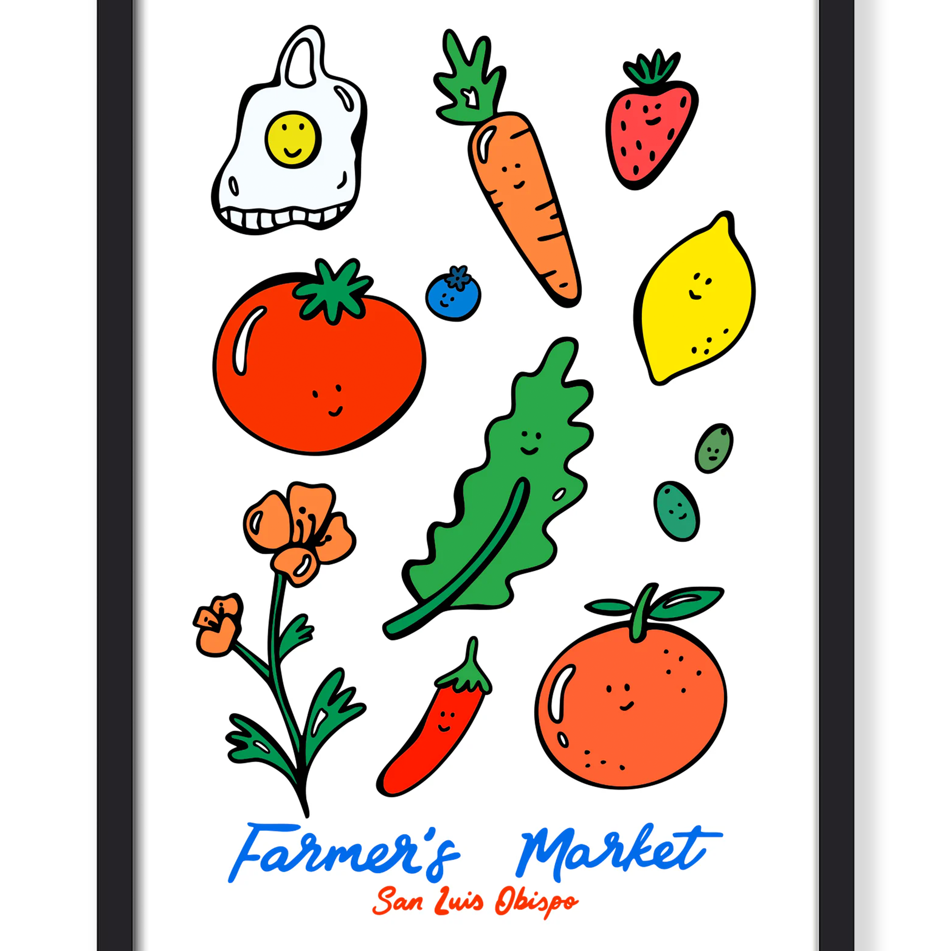 SLO FARMERS MARKET PRINT