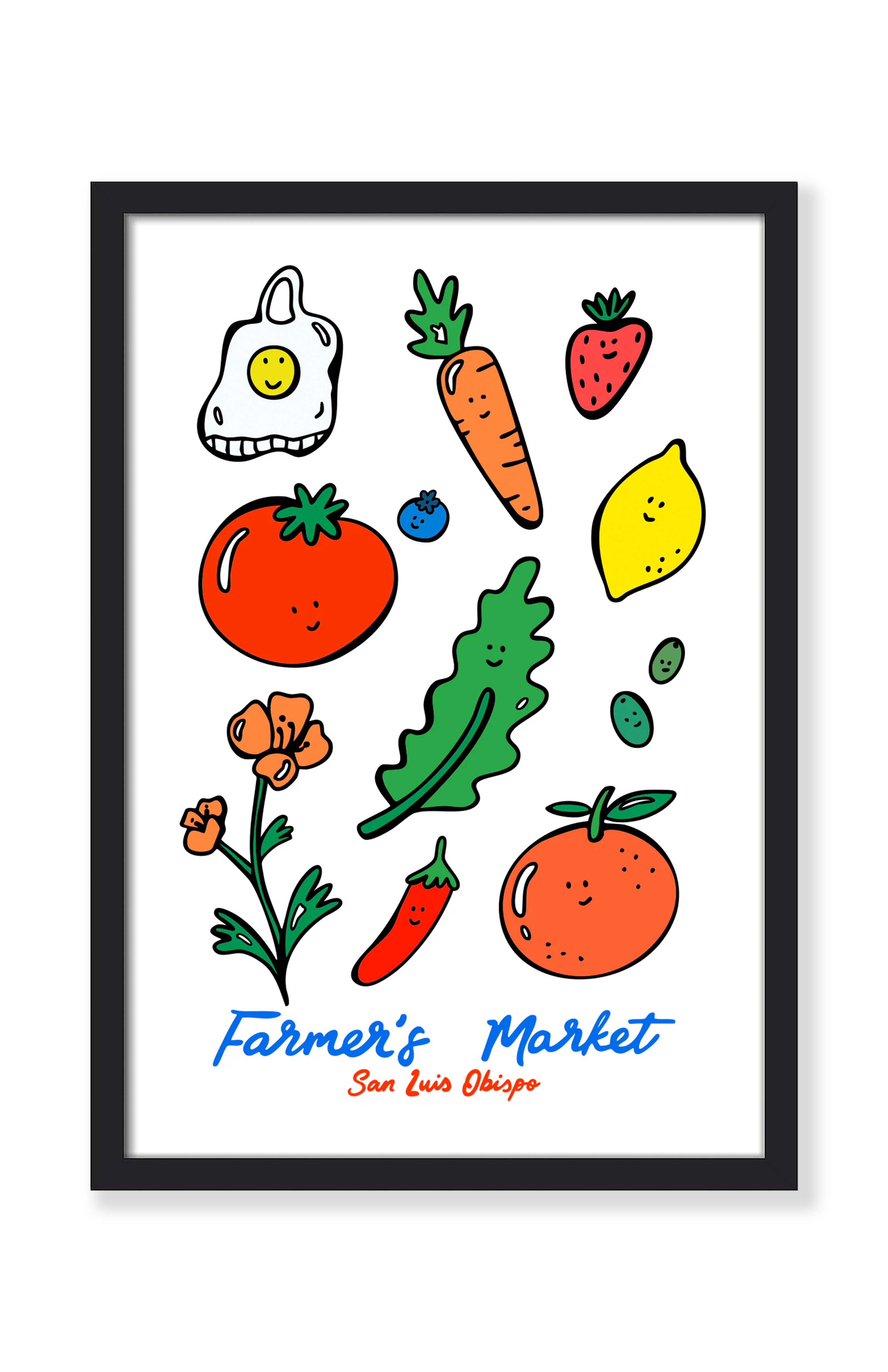 SLO FARMERS MARKET PRINT