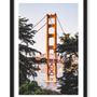 GOLDEN GATE BRIDGE THROUGH THE TREES PRINT