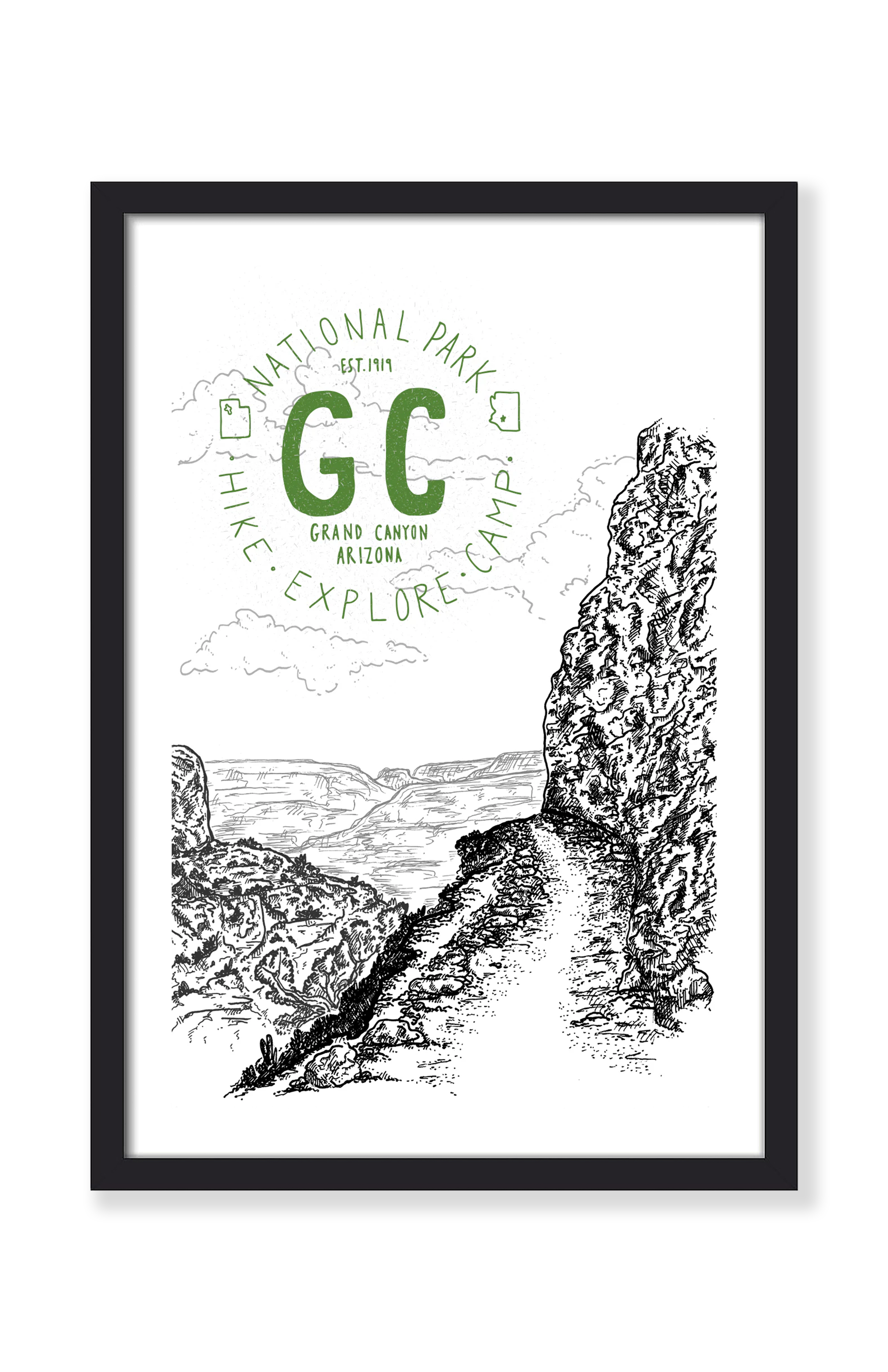 GRAND CANYON NATIONAL PARK PRINT