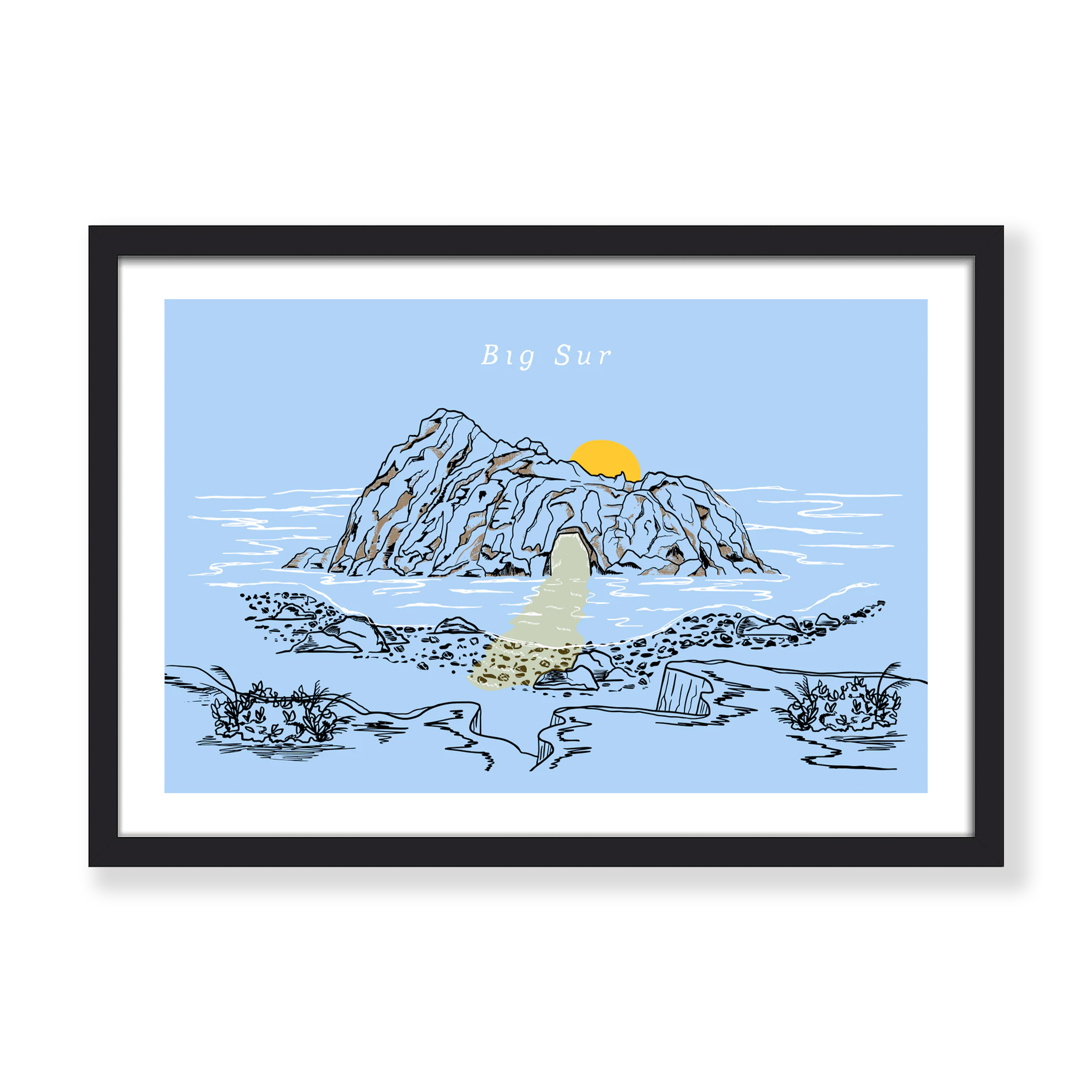 KEYHOLE ARCH - BIG SUR PRINT