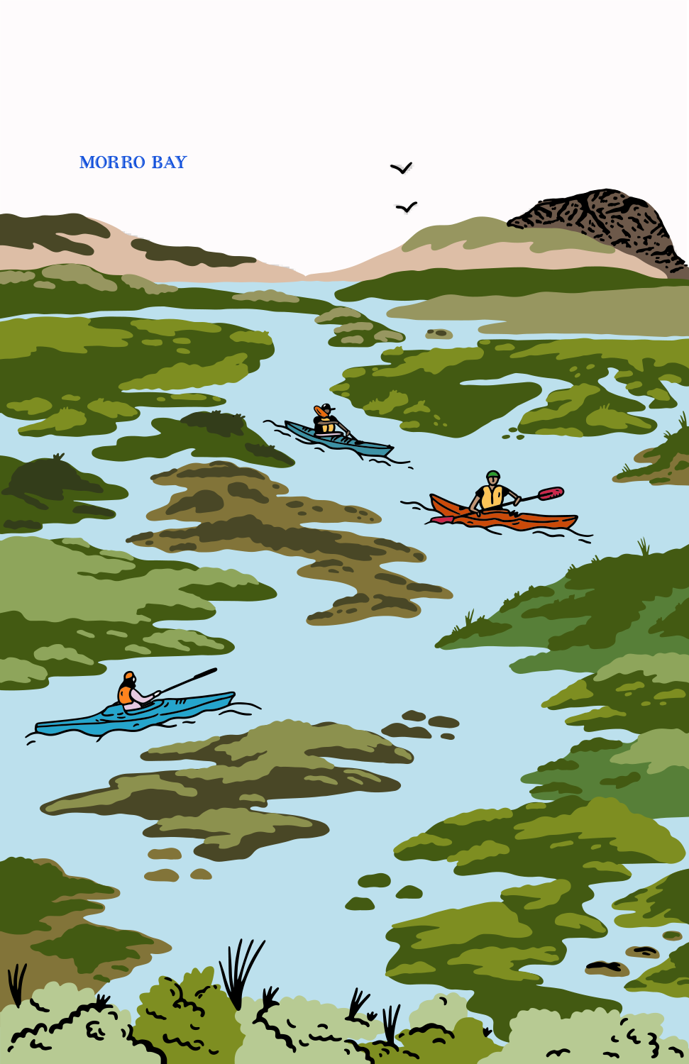 MORRO BAY ESTUARY PRINT