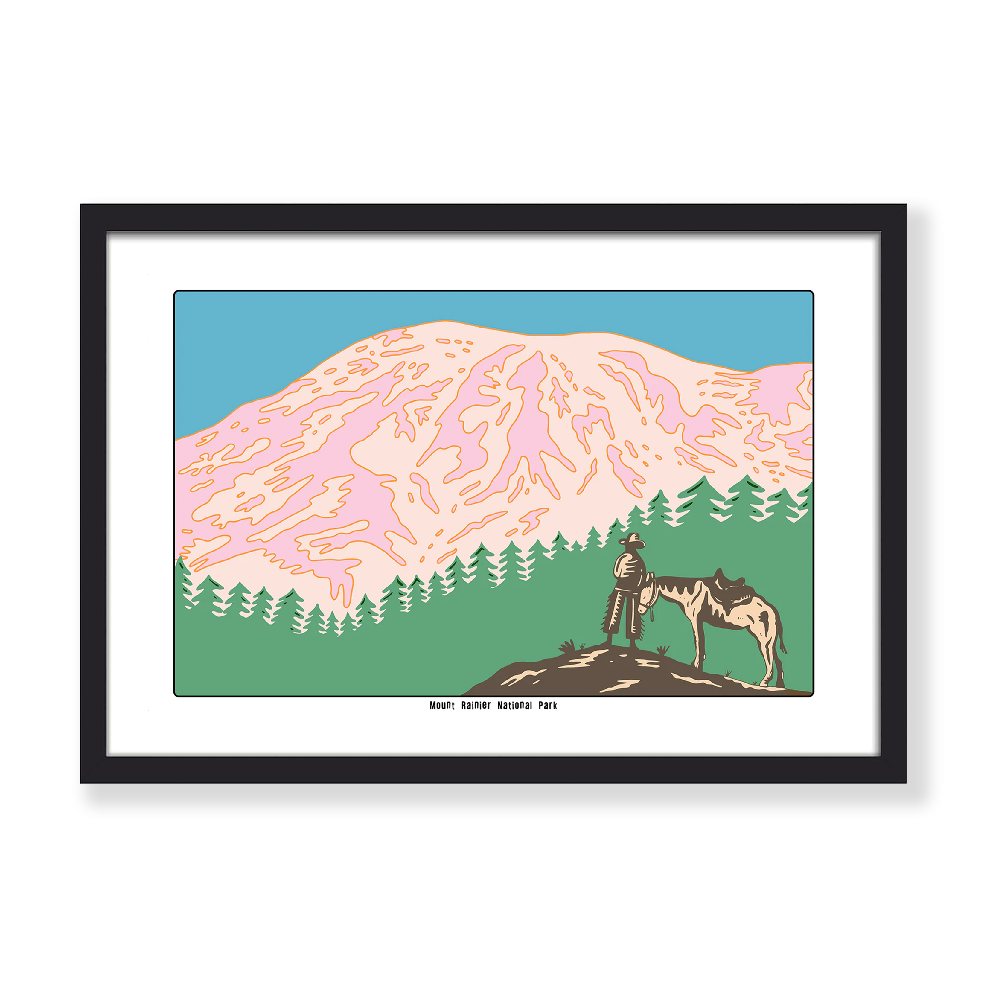 MOUNT RAINIER NATIONAL PARK PRINT