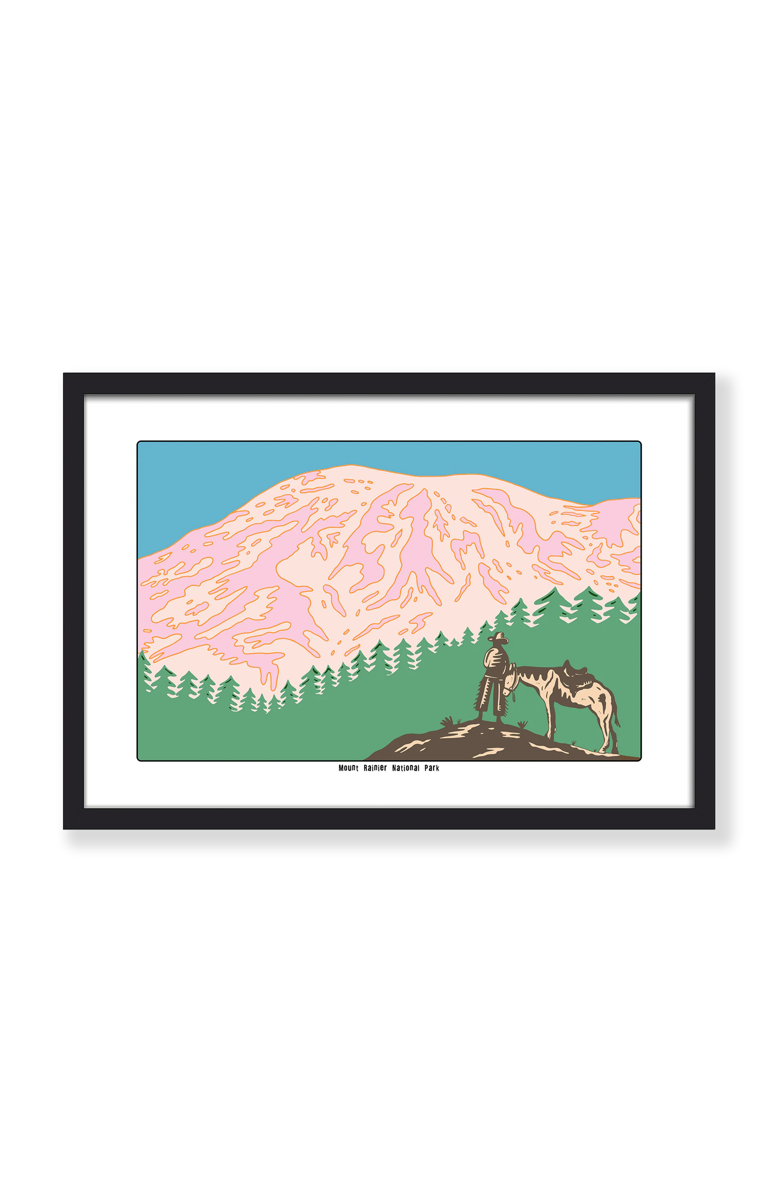 MOUNT RAINIER NATIONAL PARK PRINT
