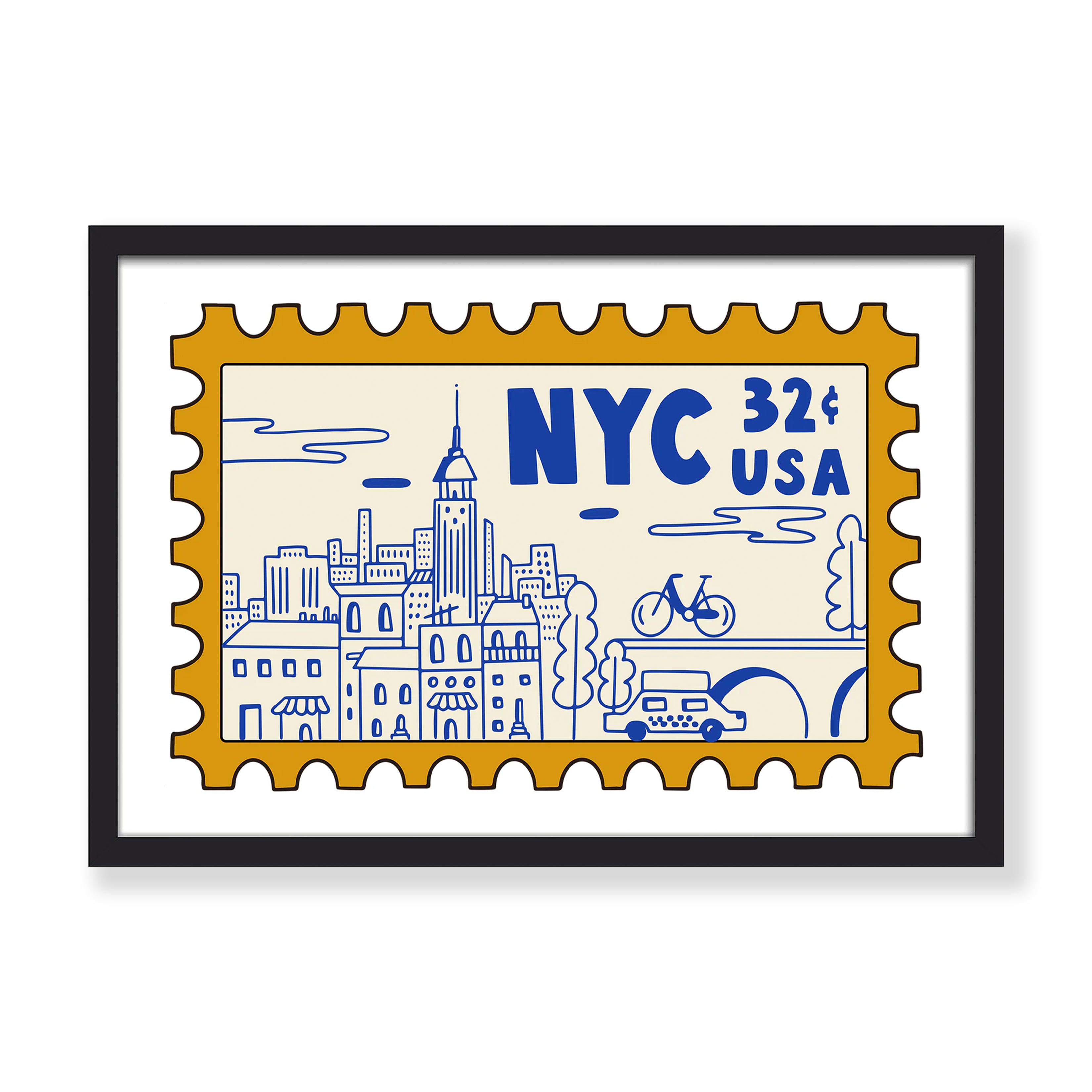 NYC STAMP PRINT
