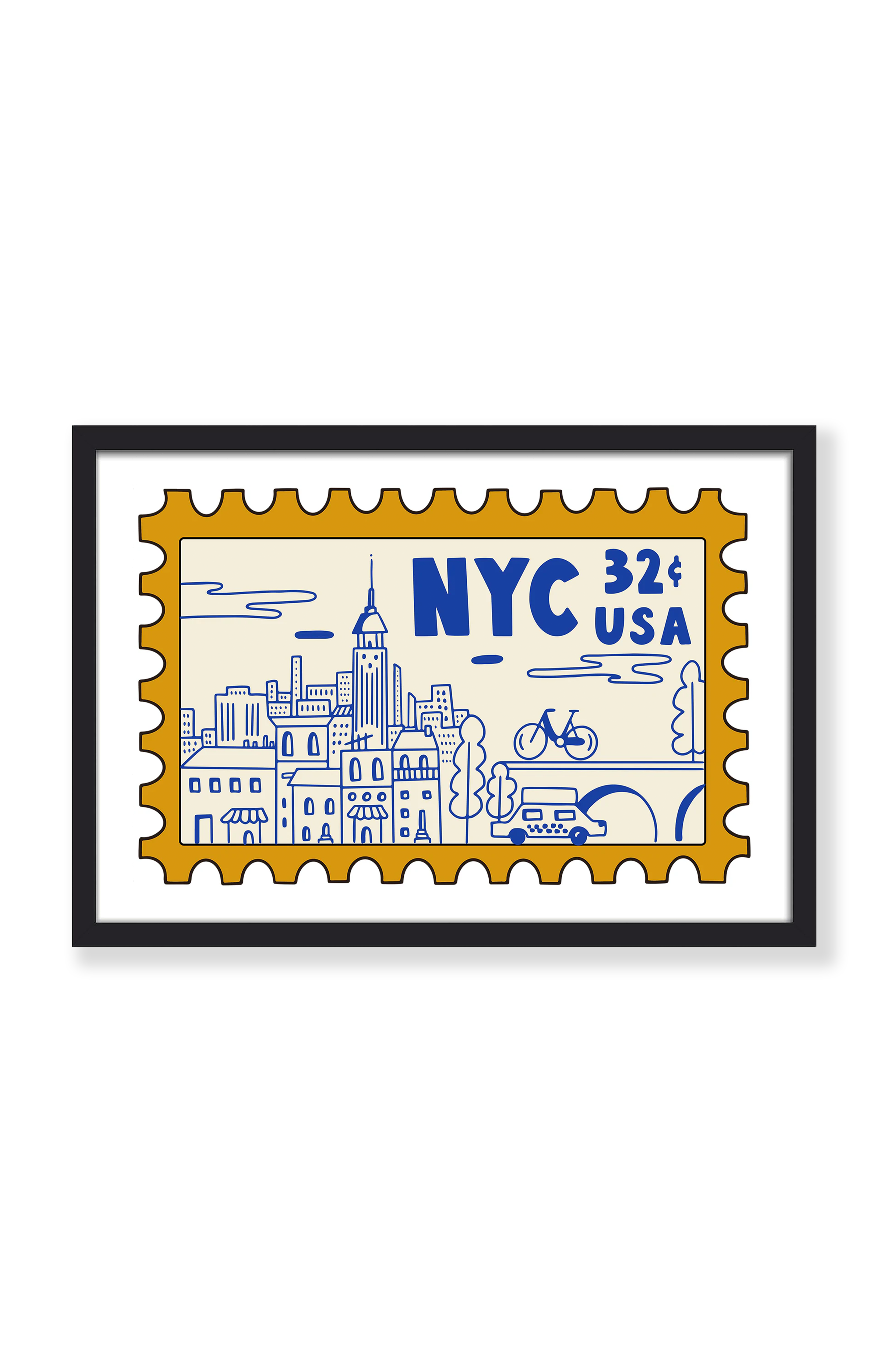 NYC STAMP PRINT