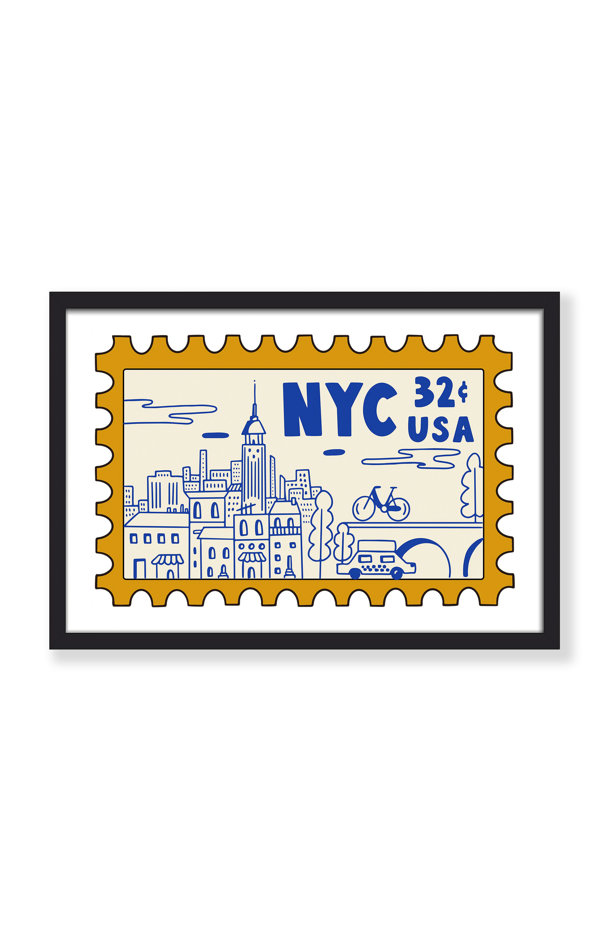 NYC STAMP PRINT